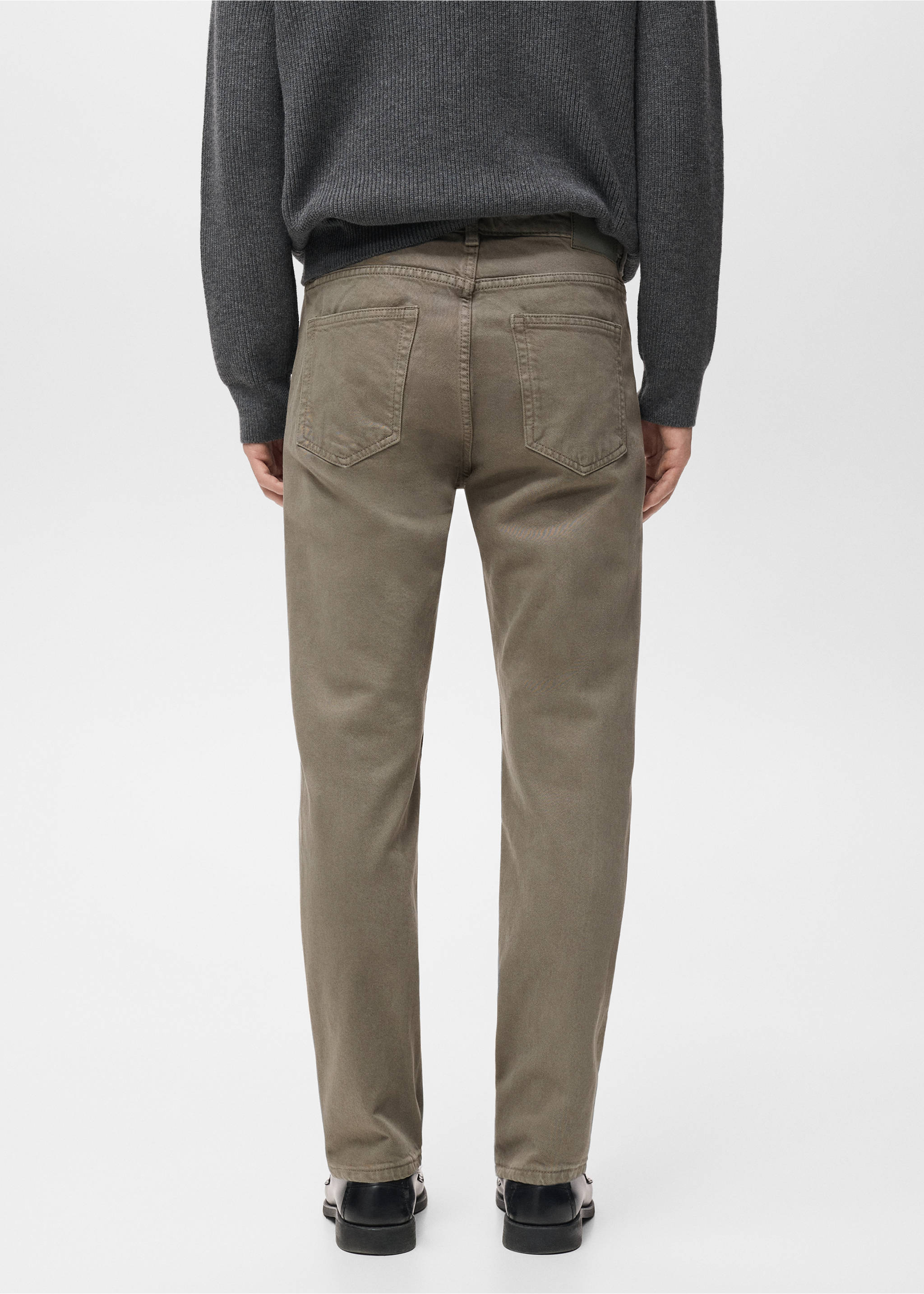 Ben cropped tapered-fit jeans - Reverse of the article, Dark Green. Ref: 17005150-00.