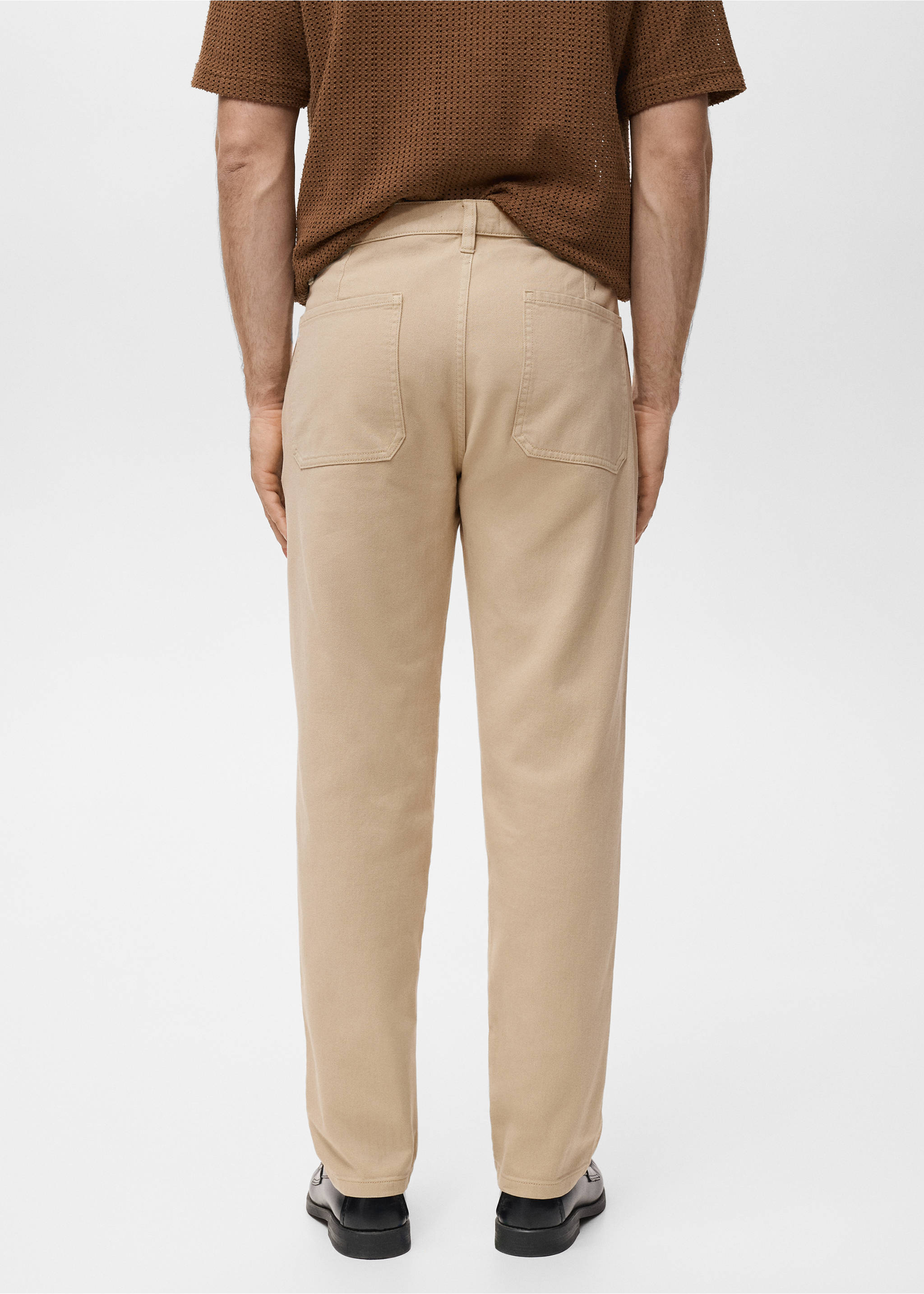 Jean coton regular-fit - Verso de l’article, Beige. Ref: 17005151-00.