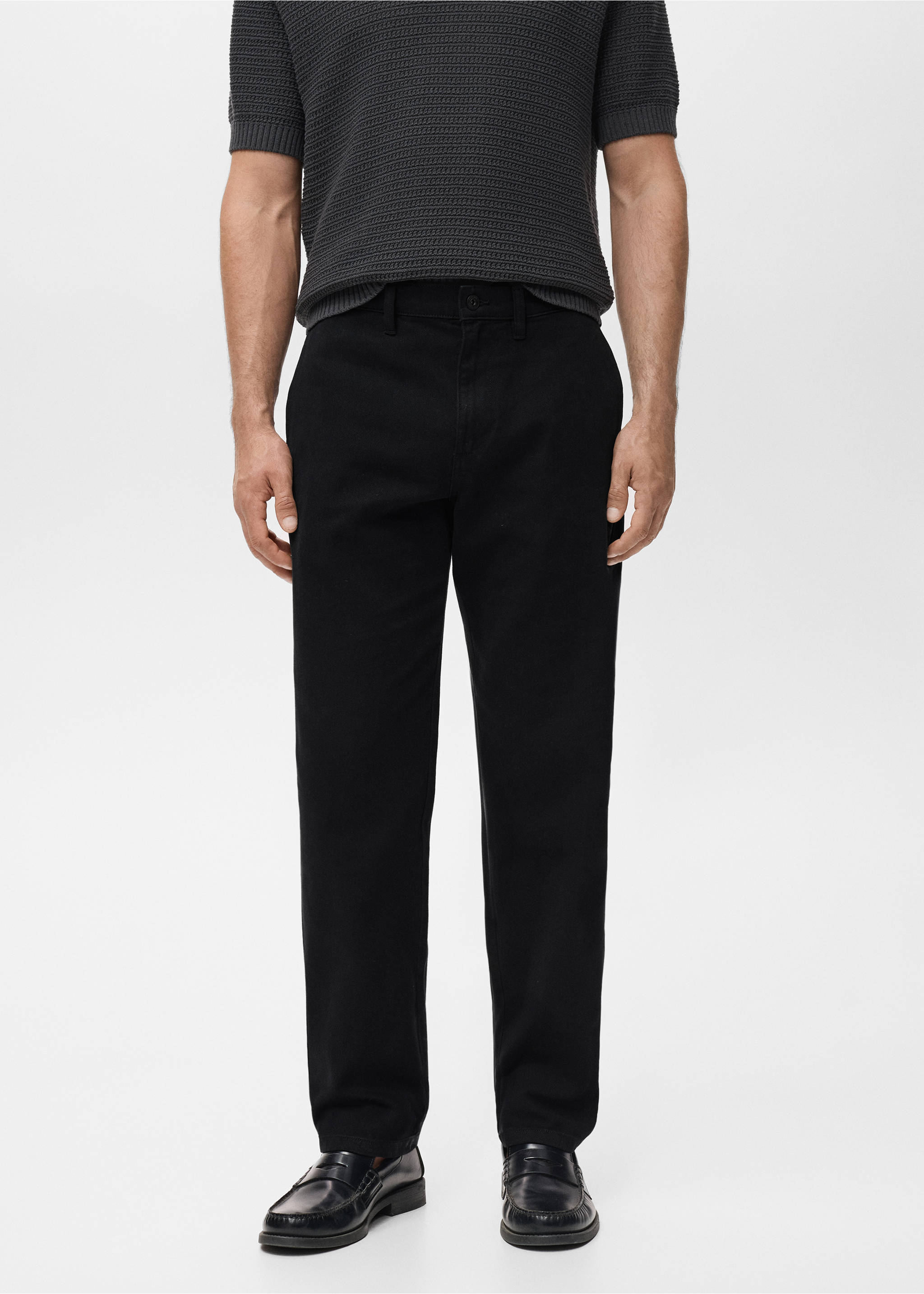 Regular fit cotton jeans - Medium plane, Navy. Ref: 17005151-00.