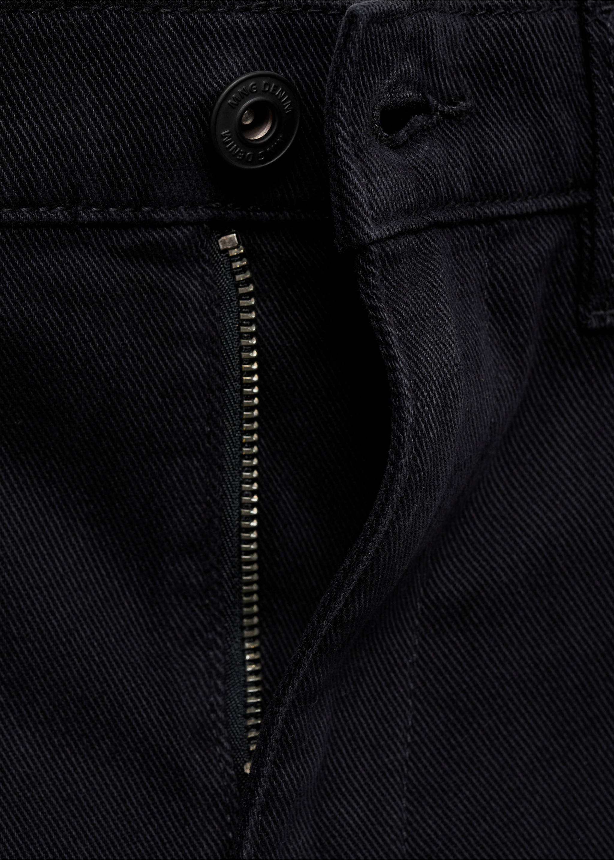Regular fit cotton jeans - Details of the article 0, Navy. Ref: 17005151-00.