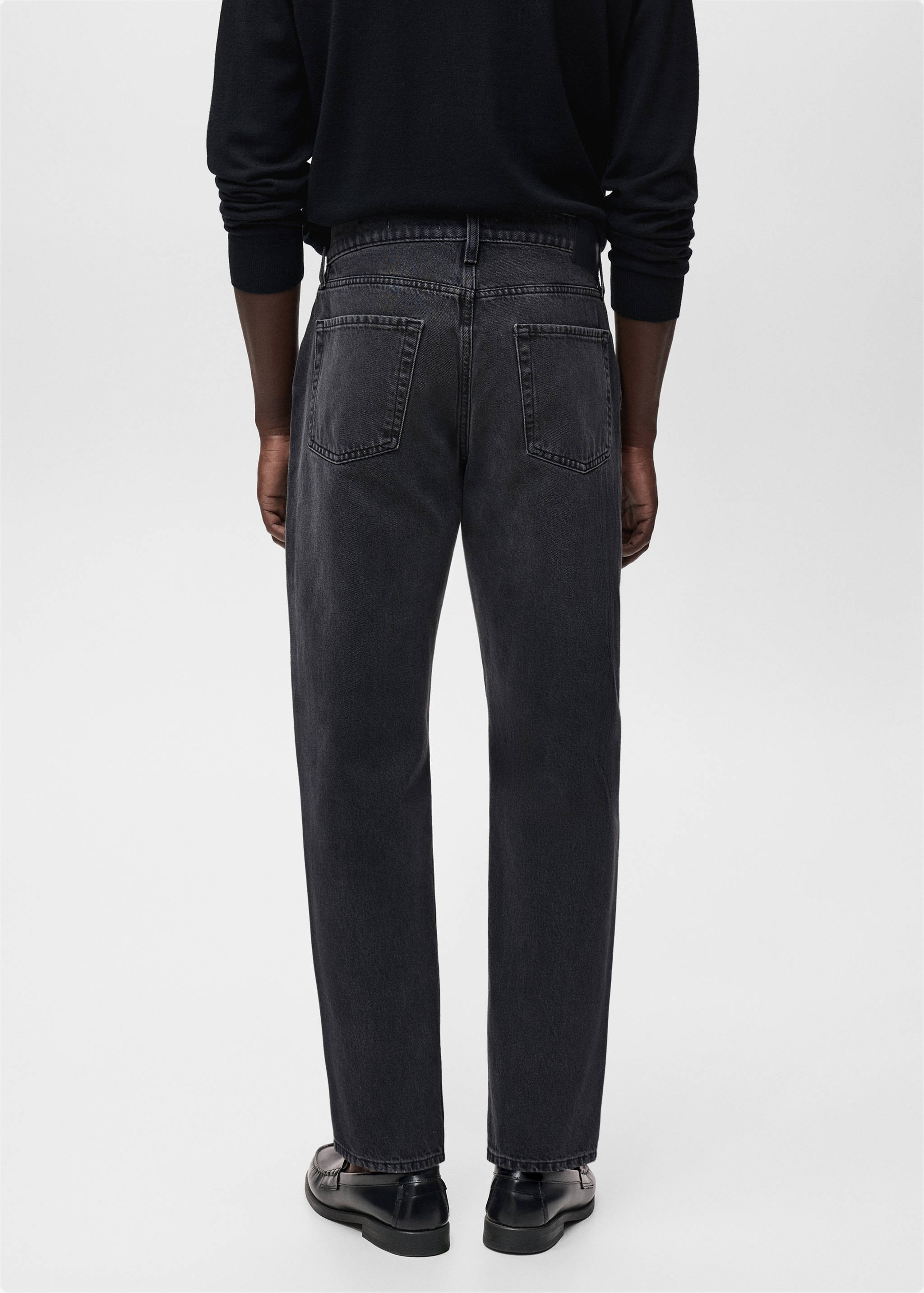 Tmavé džíny Moby straight fit - Zadní strana zboží