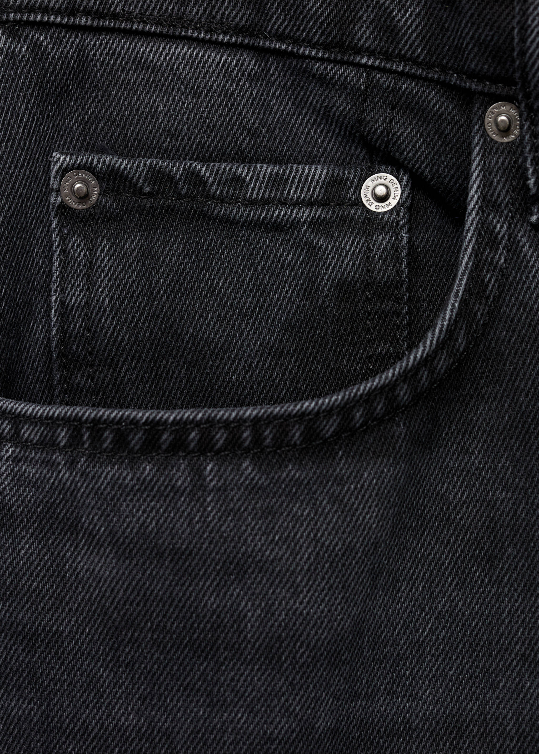 Moby straight-fit dark-wash jeans - Details of the article 8, Open Grey. Ref: 17005153-00.