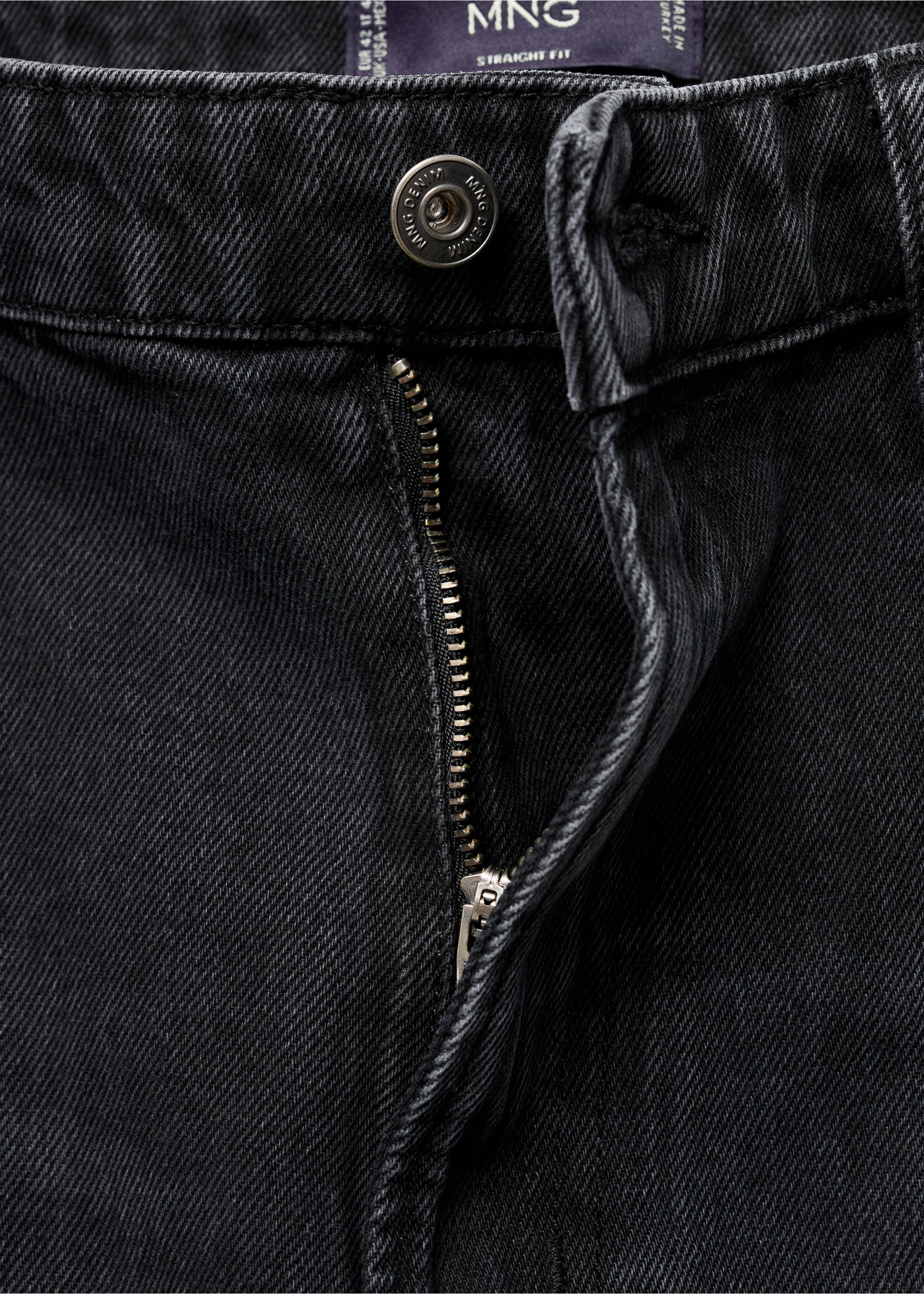 Moby straight-fit dark-wash jeans - Details of the article 0, Open Grey. Ref: 17005153-00.