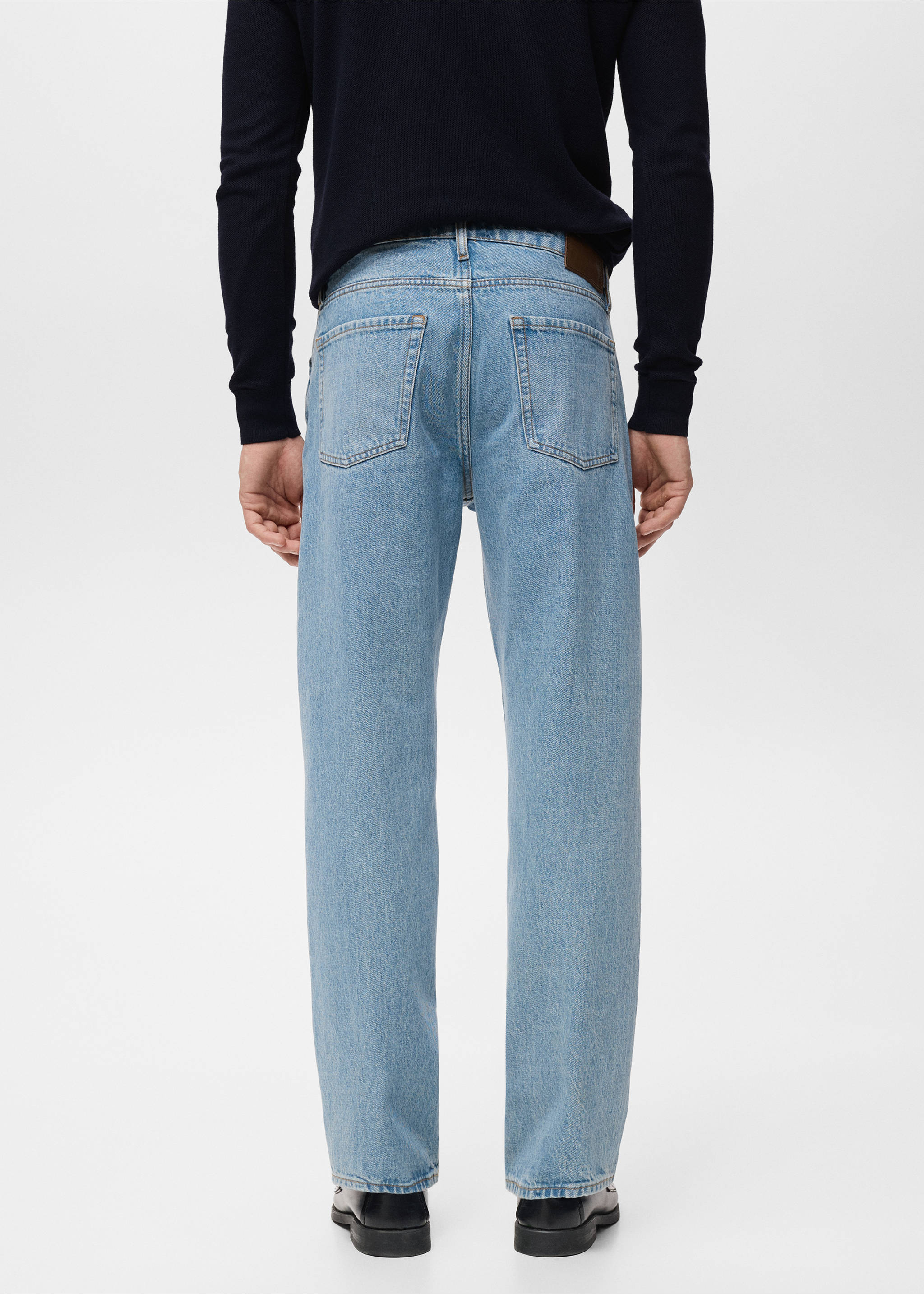 Jean Moby straight-fit délavé clair - Verso de l’article, Bleu moyen vintage. Ref: 17005154-00.