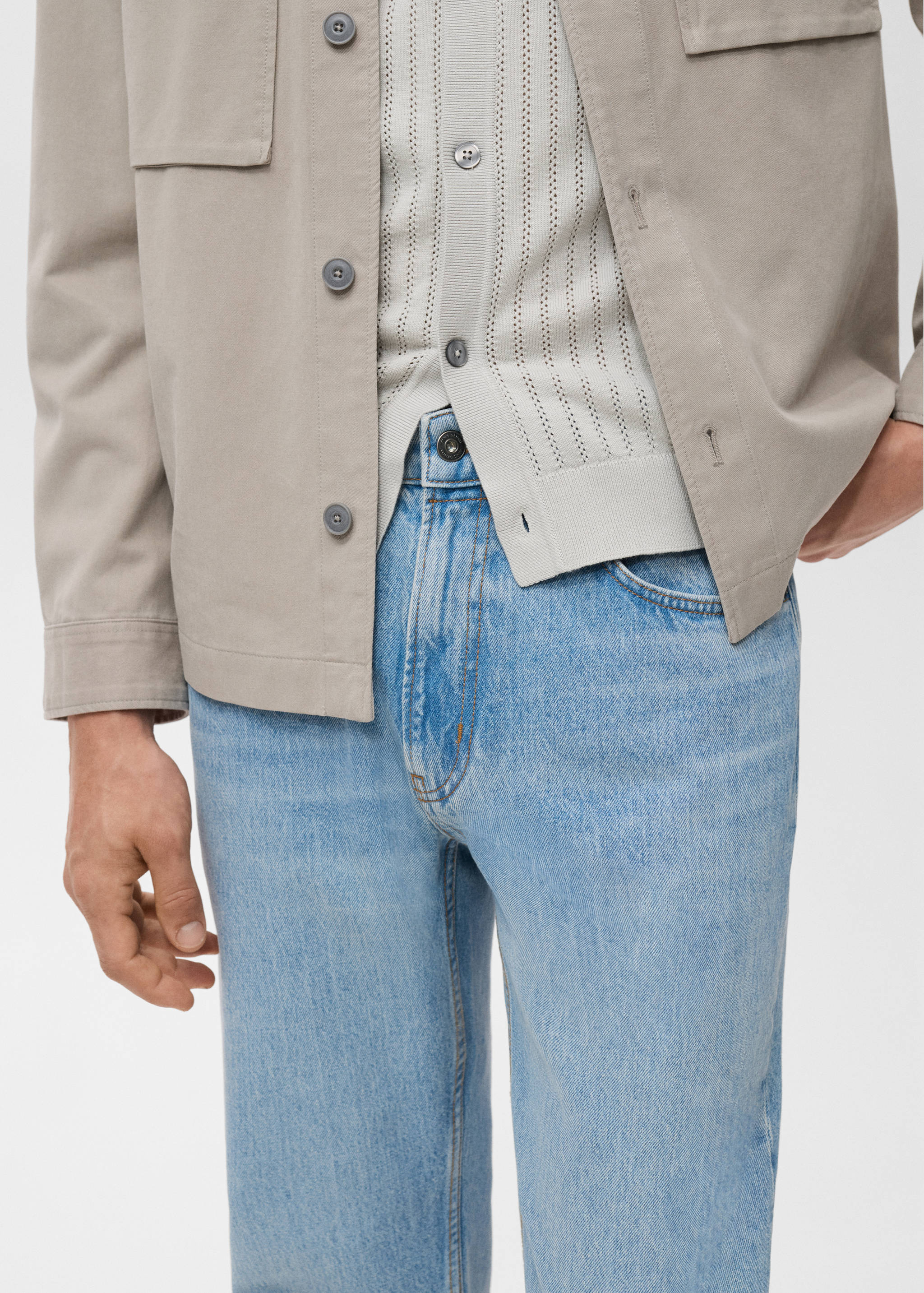 Moby straight-fit light-wash jeans - Details of the article 4