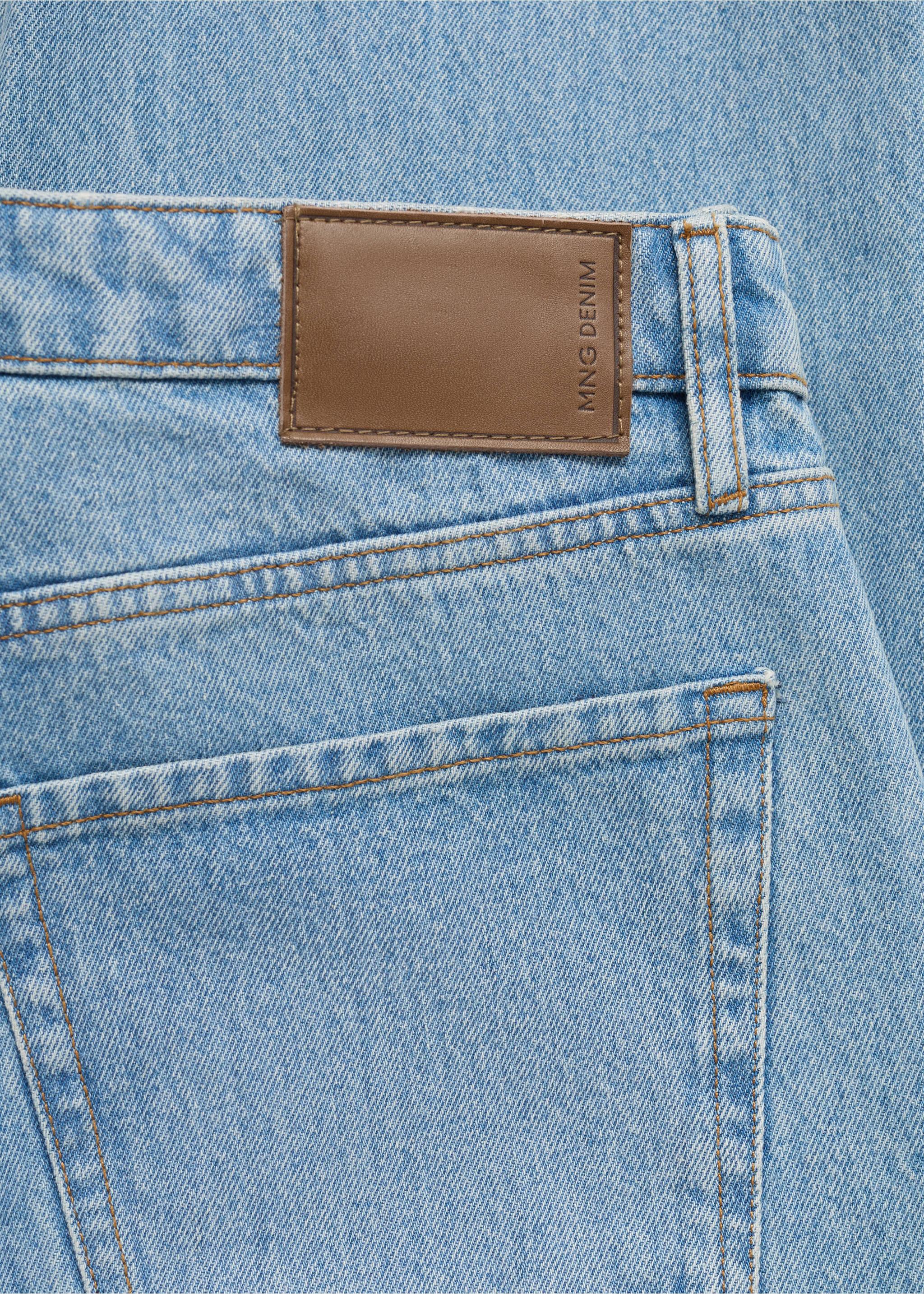 Jean Moby straight-fit délavé clair - Détail de l'article 0, Bleu moyen vintage. Ref: 17005154-00.