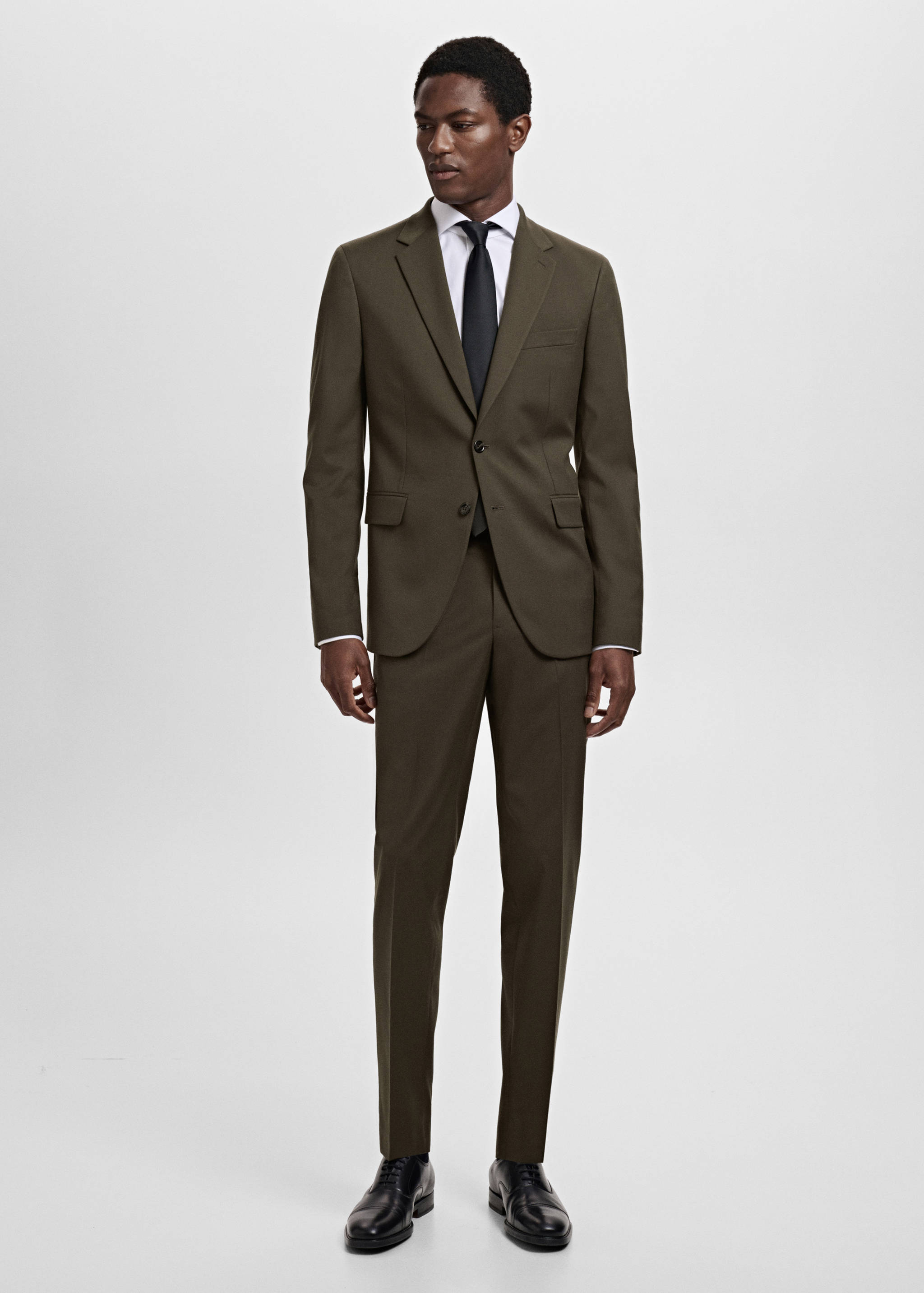 Milan slim-fit suit trousers - General plane