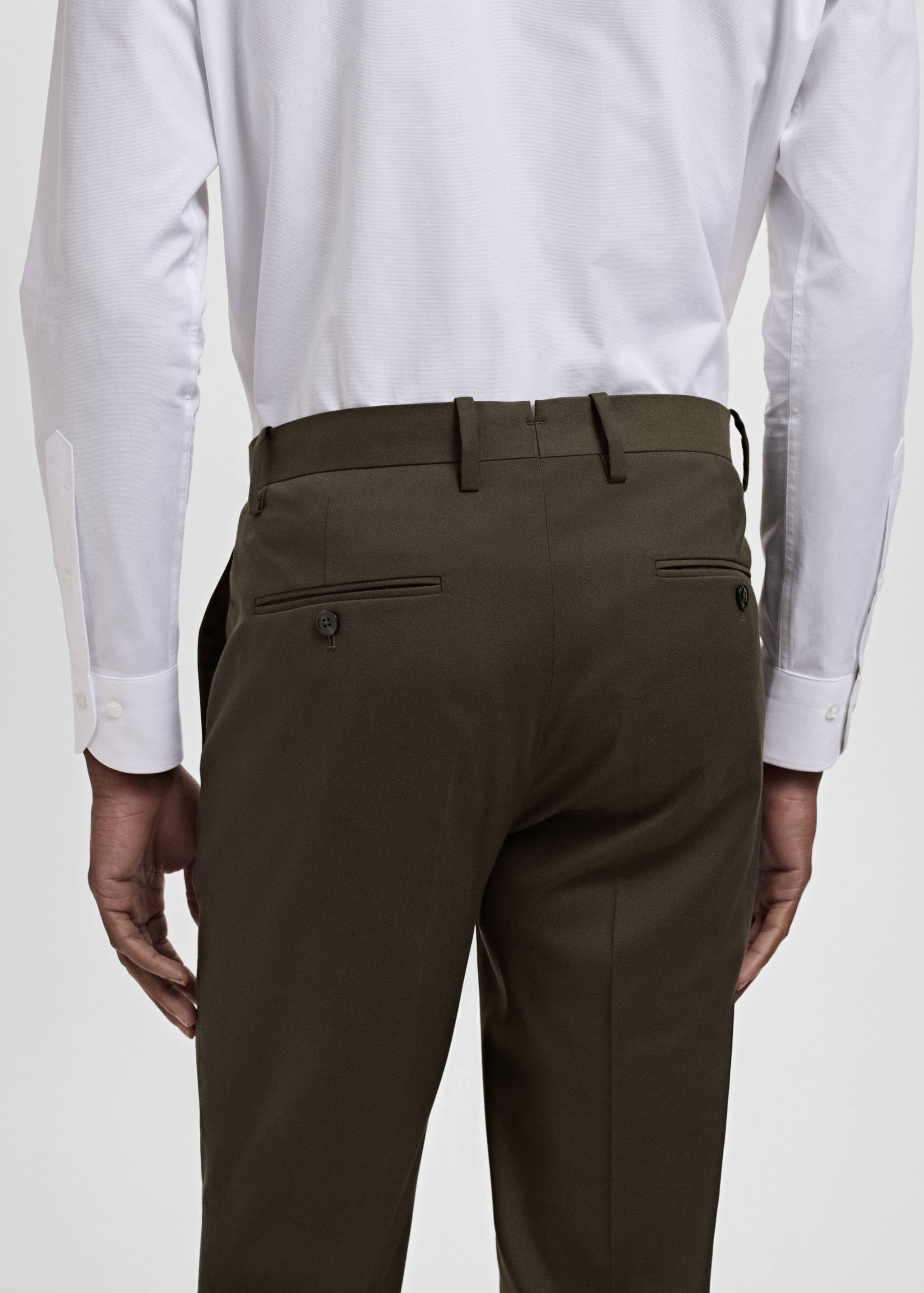 Milan slim-fit suit trousers - Details of the article 3