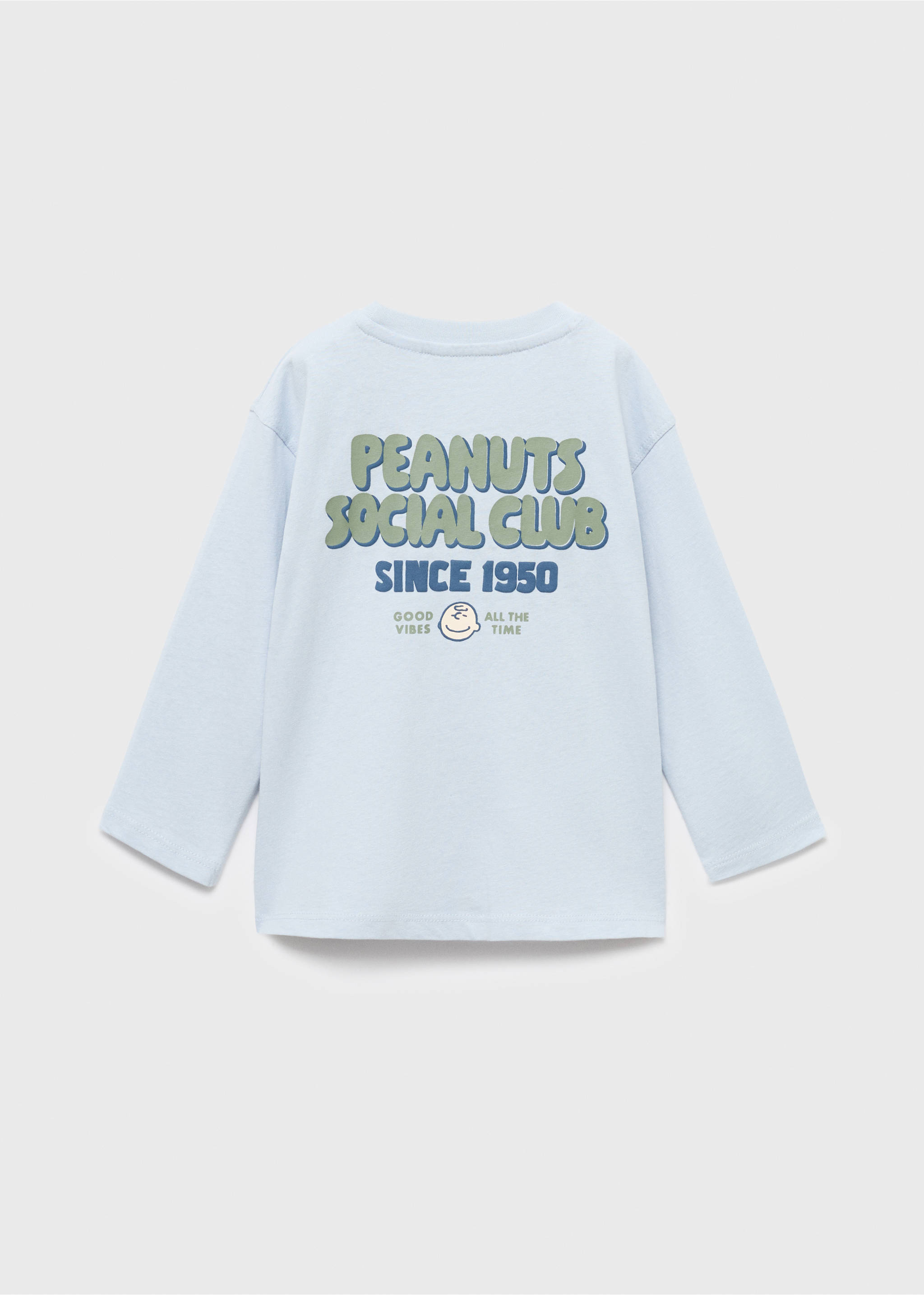 Snoopy printed t-shirt - Reverse of the article, Sky Blue. Ref: 17005159-00.
