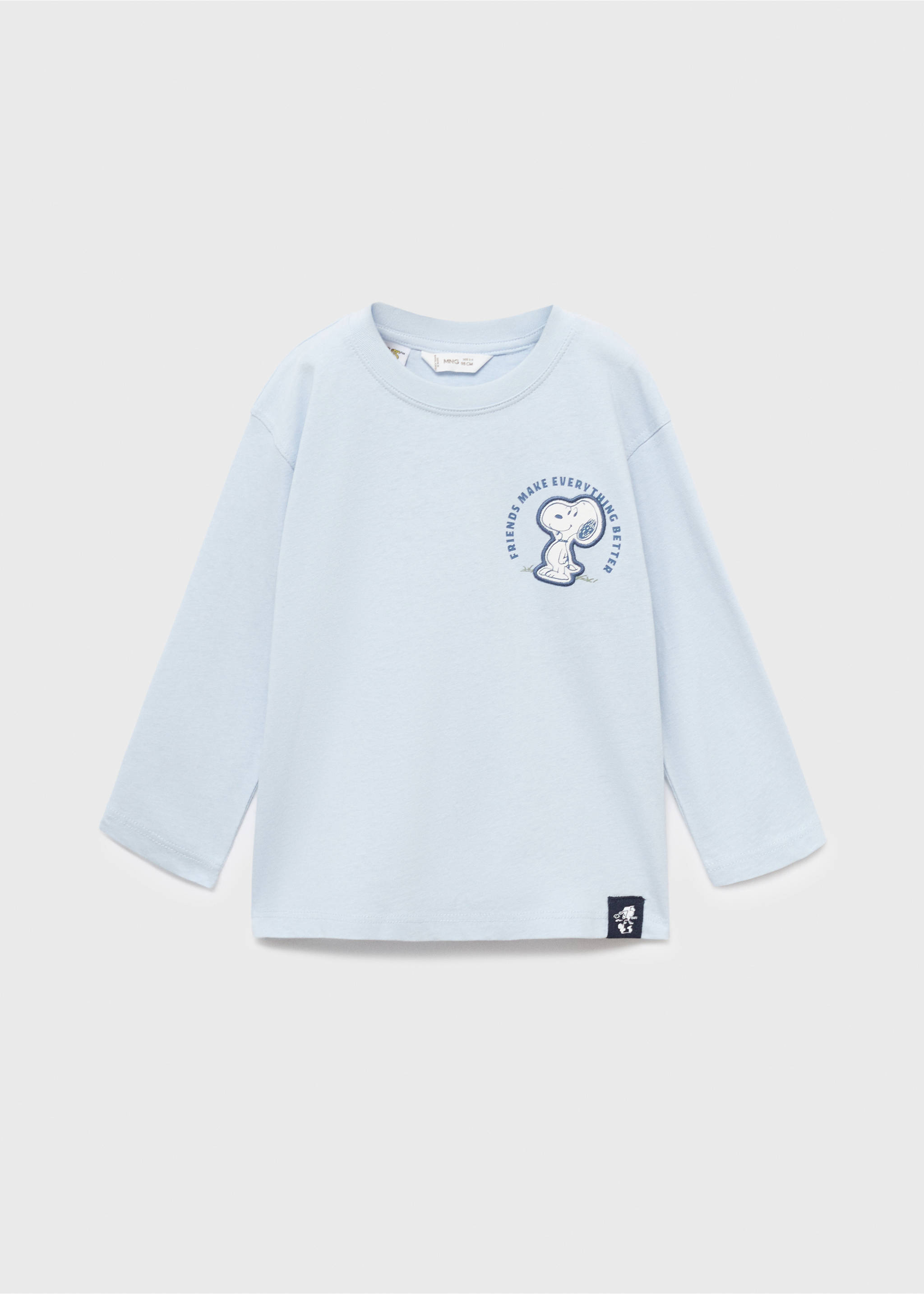 Snoopy printed t-shirt - Article without model, Sky Blue. Ref: 17005159-00.