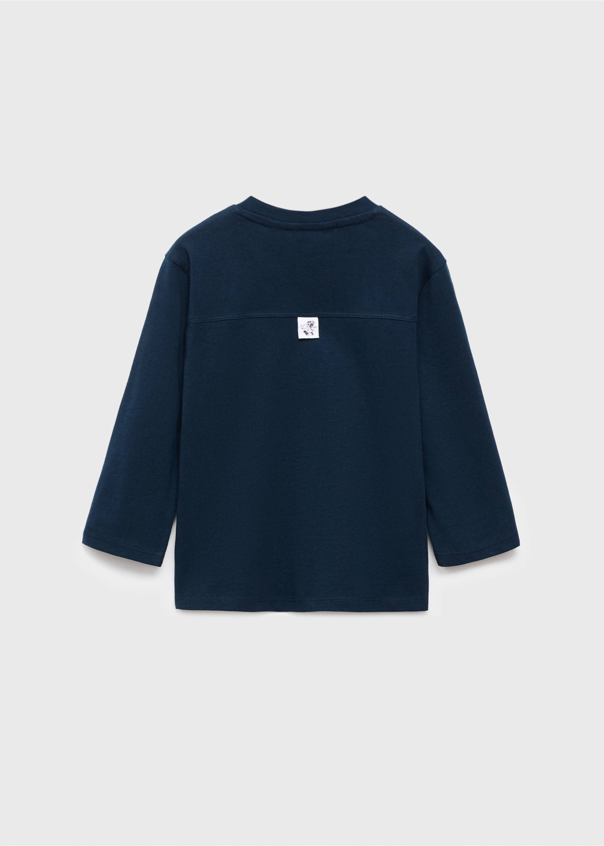 Snoopy printed t-shirt - Reverse of the article, Navy. Ref: 17005160-00.