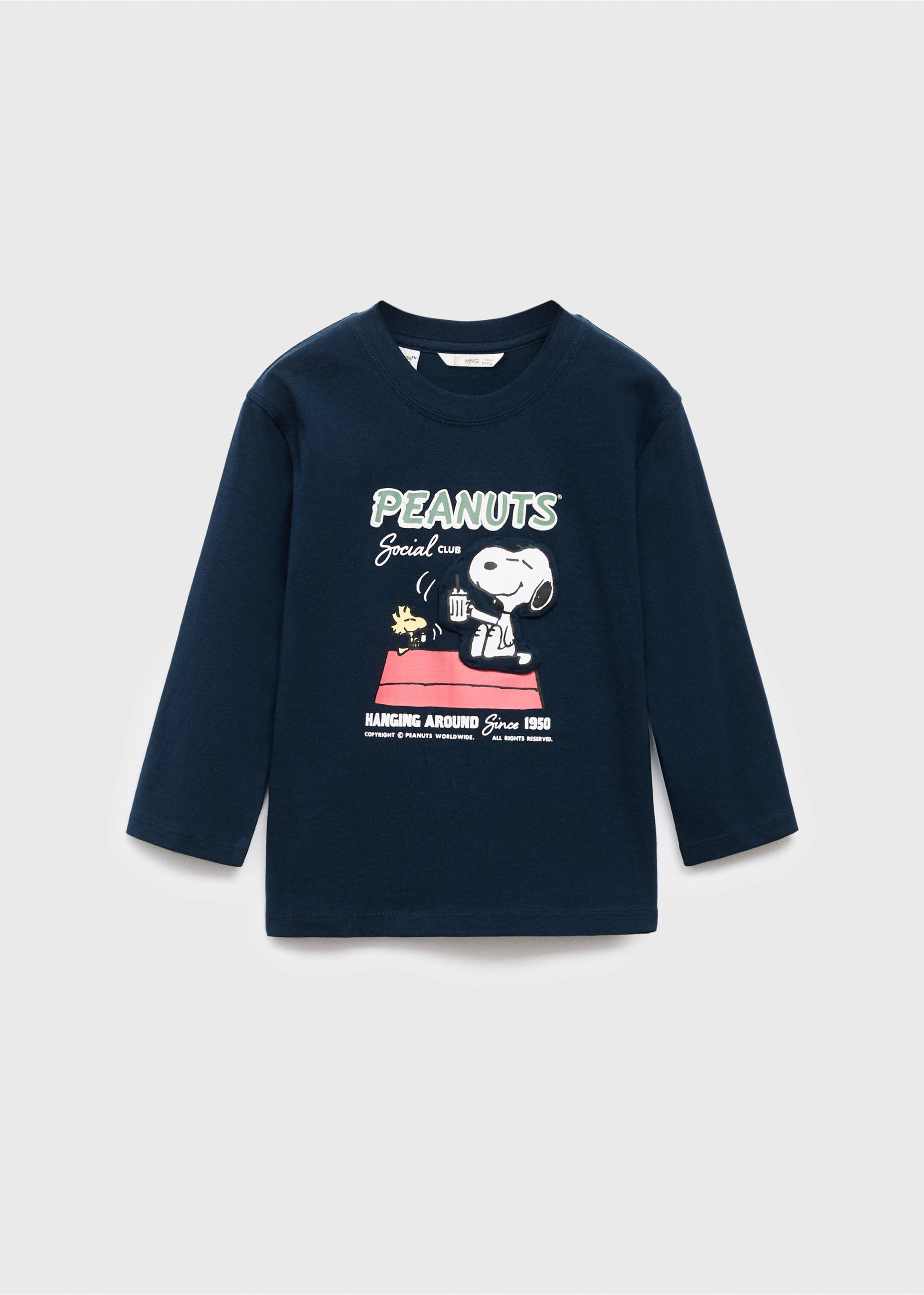 Snoopy printed t-shirt - Article without model, Navy. Ref: 17005160-00.