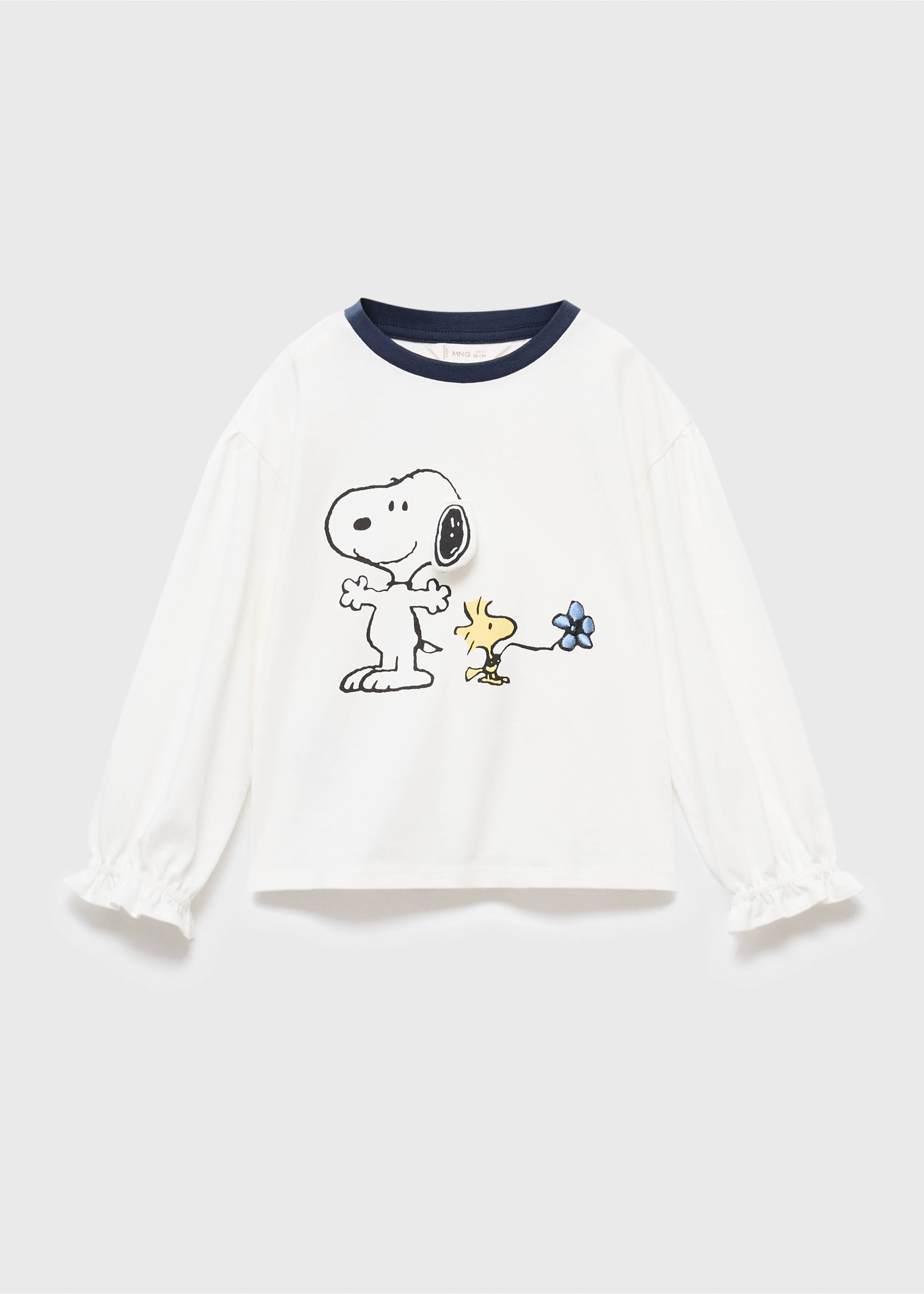 Camiseta estampada Snoopy - Artículo sin modelo, Blanco roto. Ref: 17005162-00.