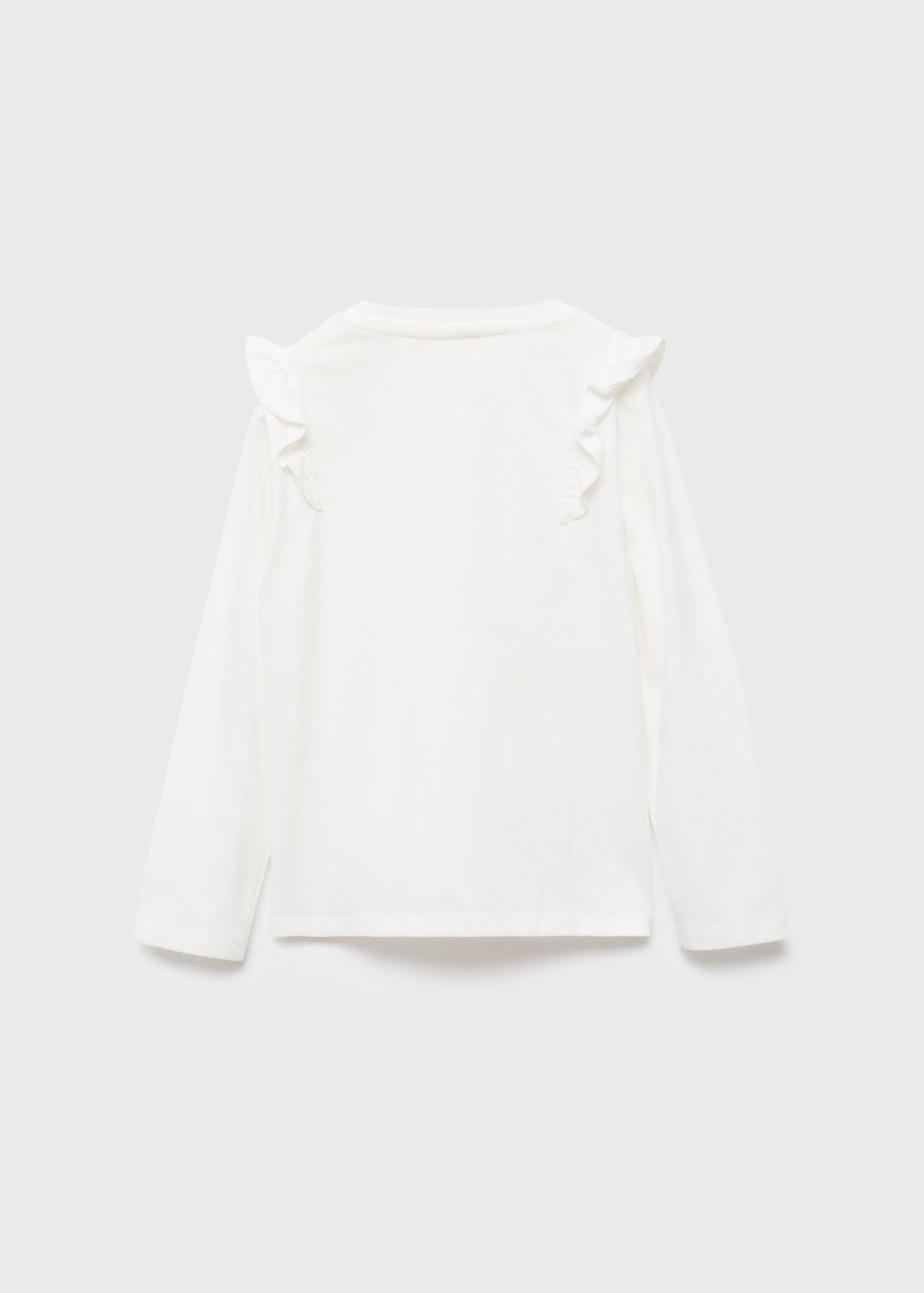 Frills cotton t-shirt - Reverse of the article
