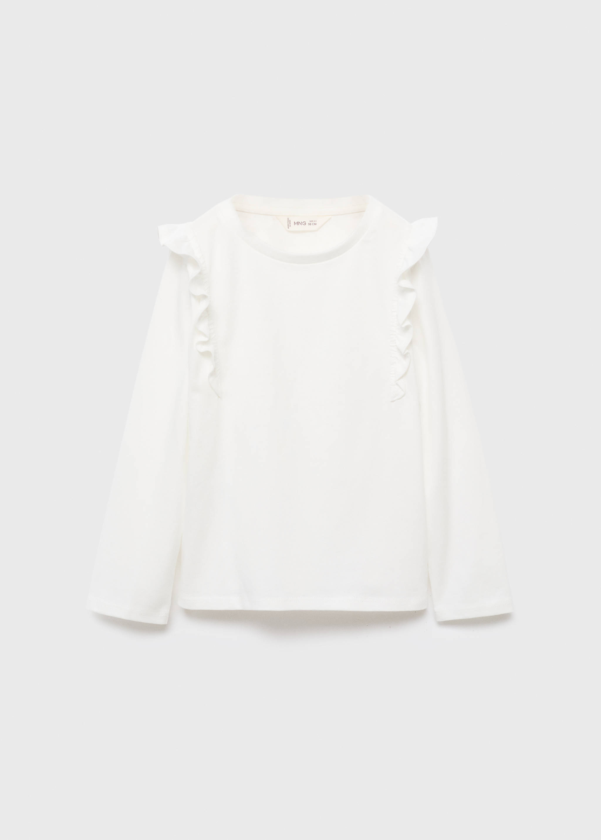 Frills cotton t-shirt - Article without model