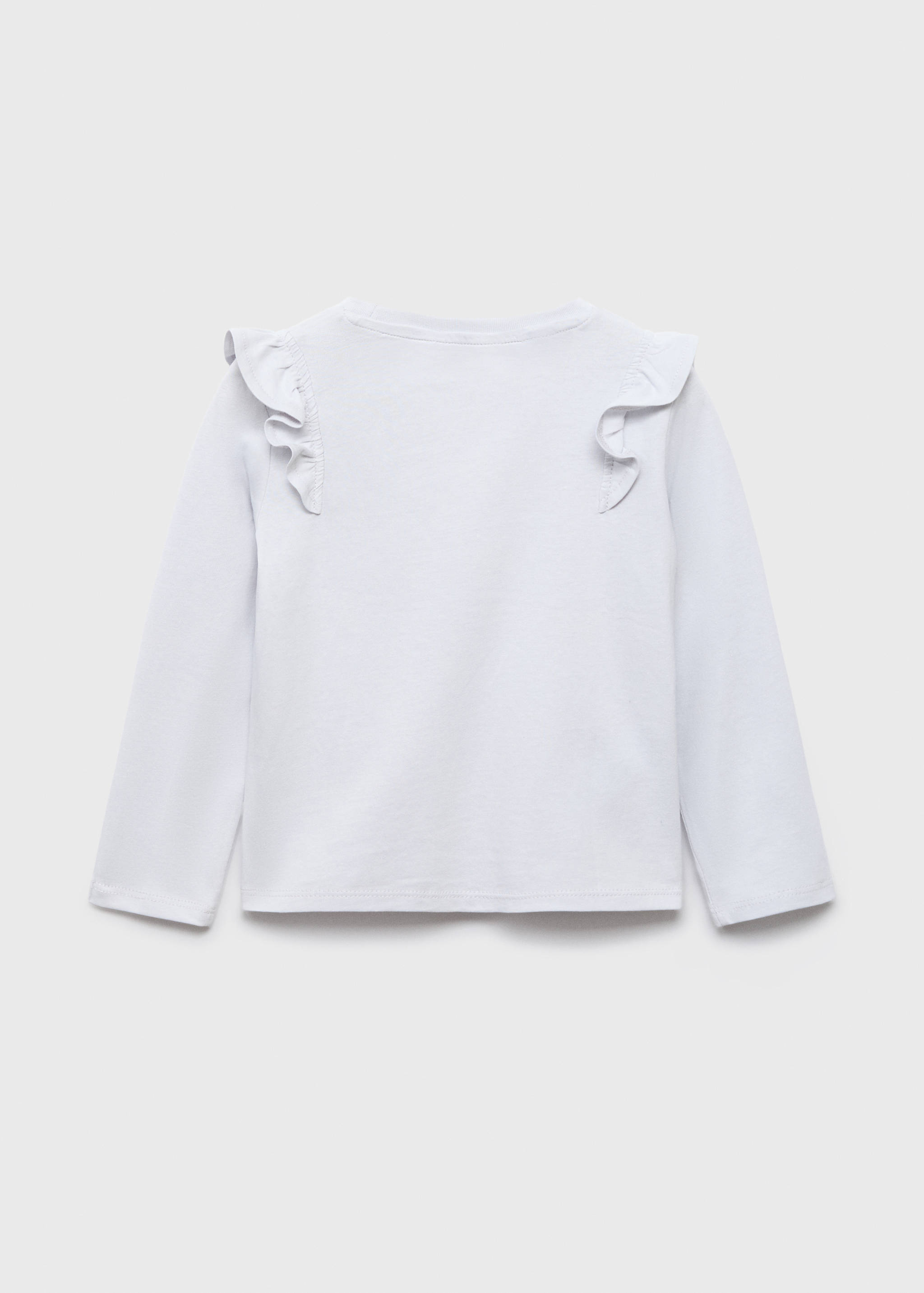 Frills cotton t-shirt - Reverse of the article