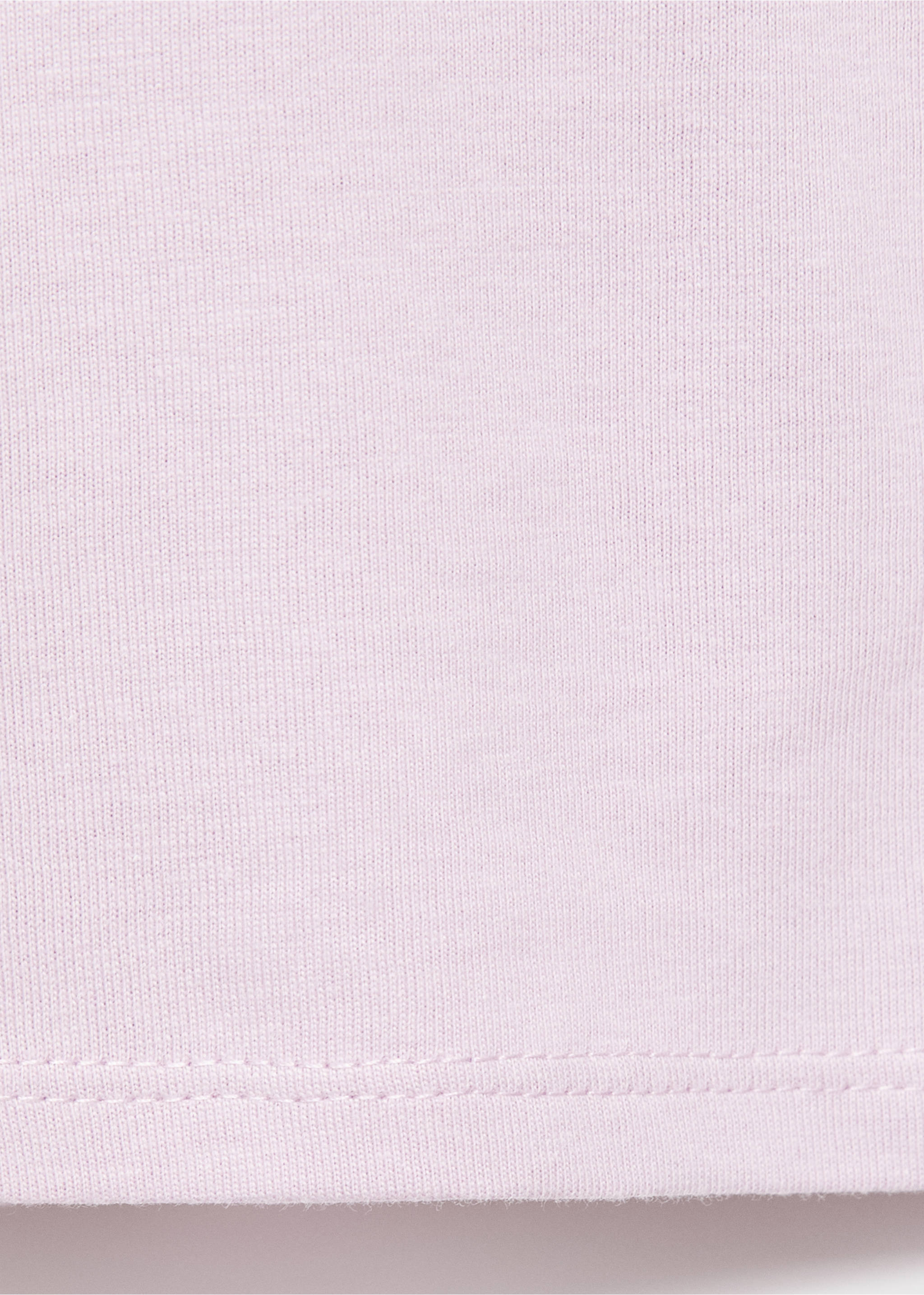 Frills cotton t-shirt - Details of the article 0, Light/Pastel Purple. Ref: 17005164-00.