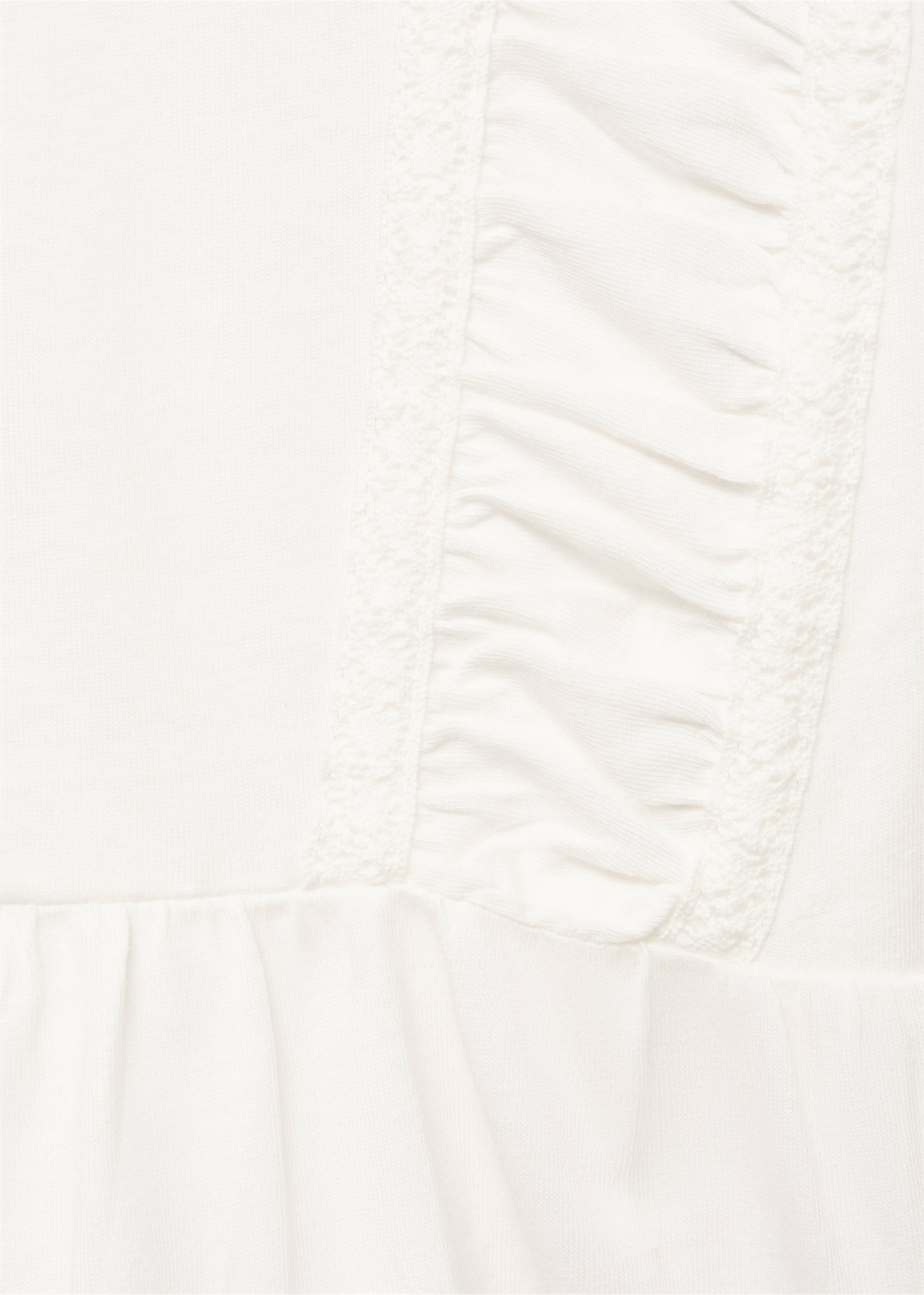 Samarreta detalls frunzits - Detall de l'article 8, Blanc trencat. Ref: 17005167-00.