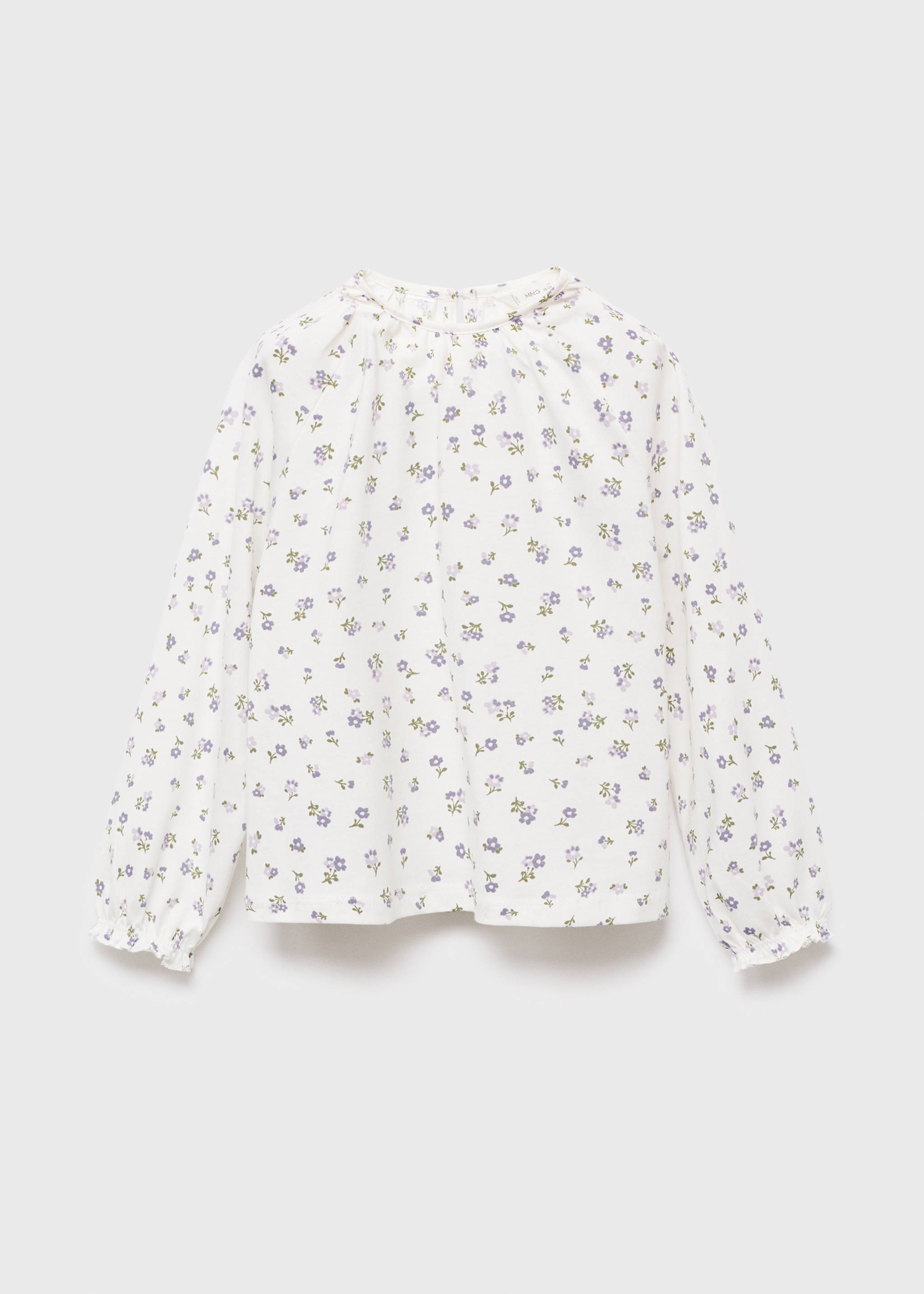 Floral cotton t-shirt - Article without model