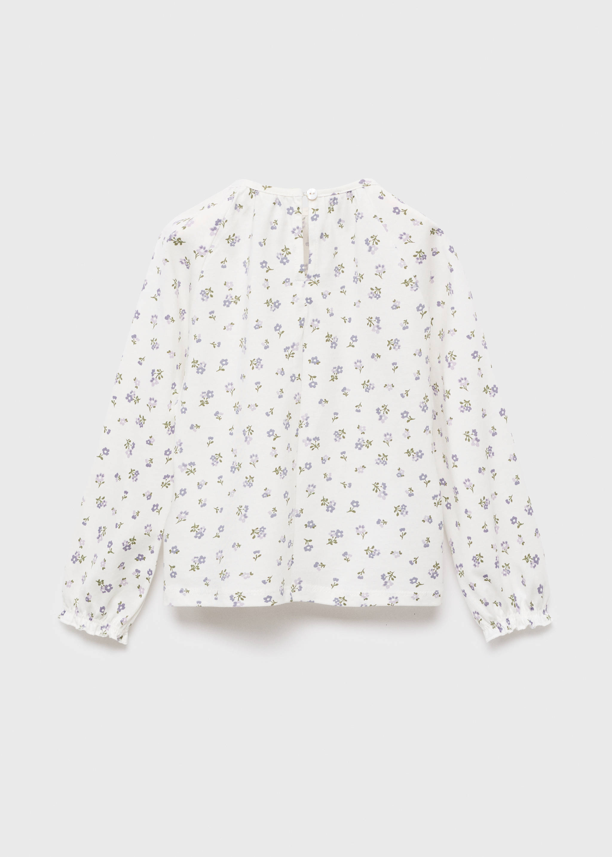 Floral cotton t-shirt - Reverse of the article