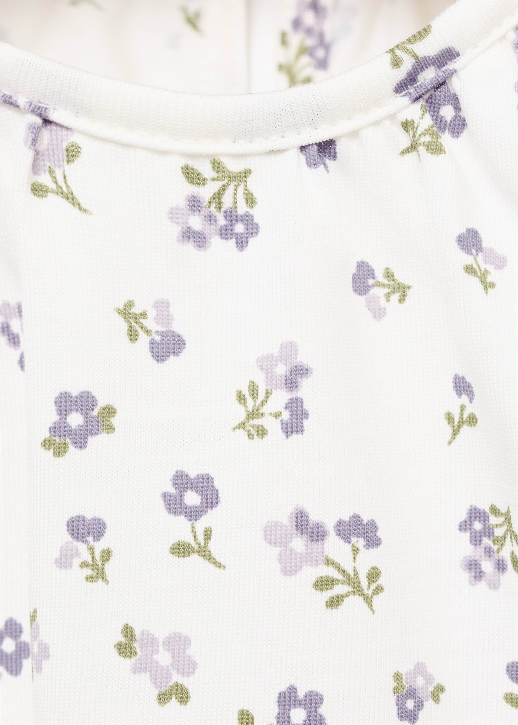 Floral cotton t-shirt - Details of the article 8