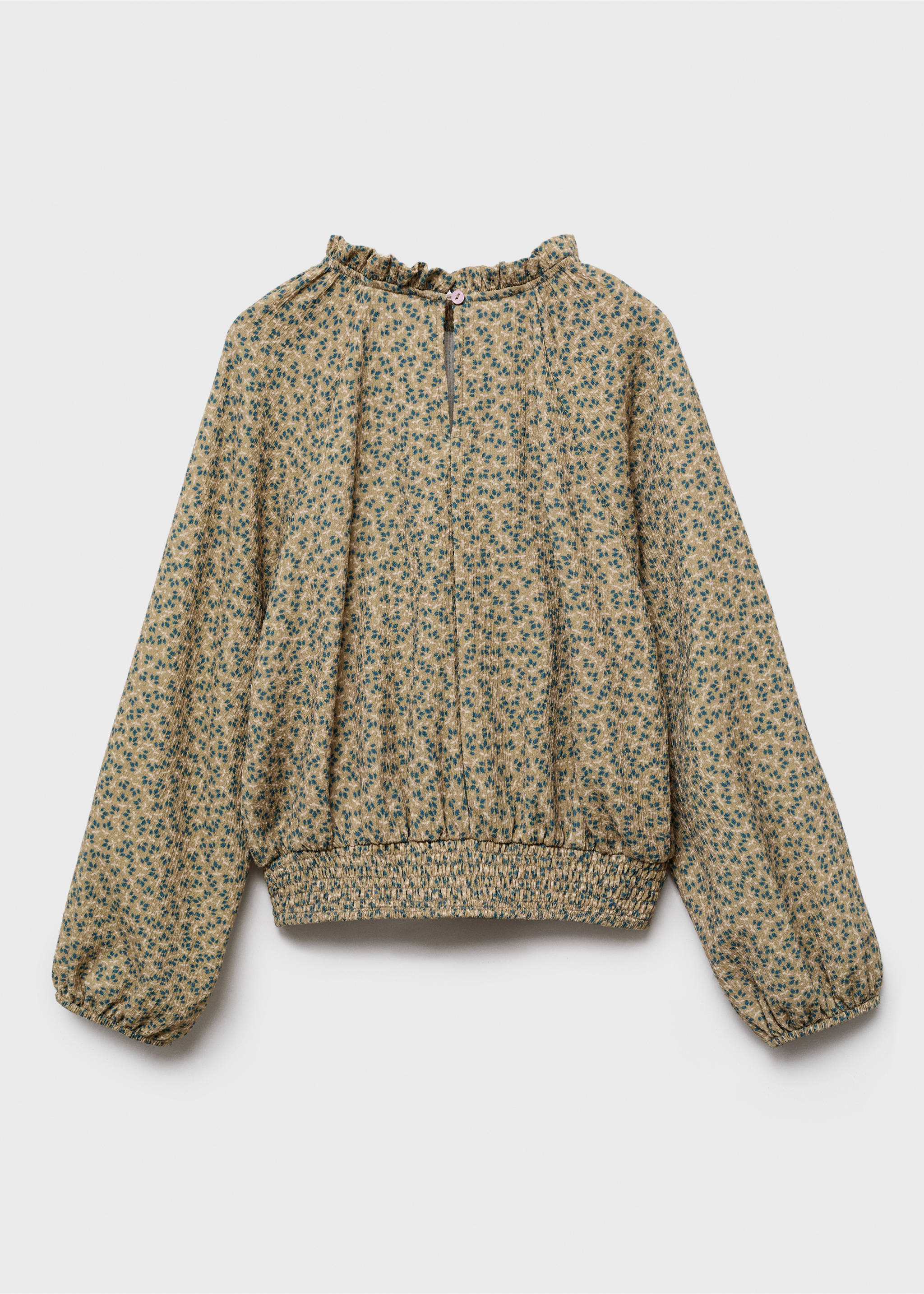 Floral print blouse - Reverse of the article, Green. Ref: 17005178-00.