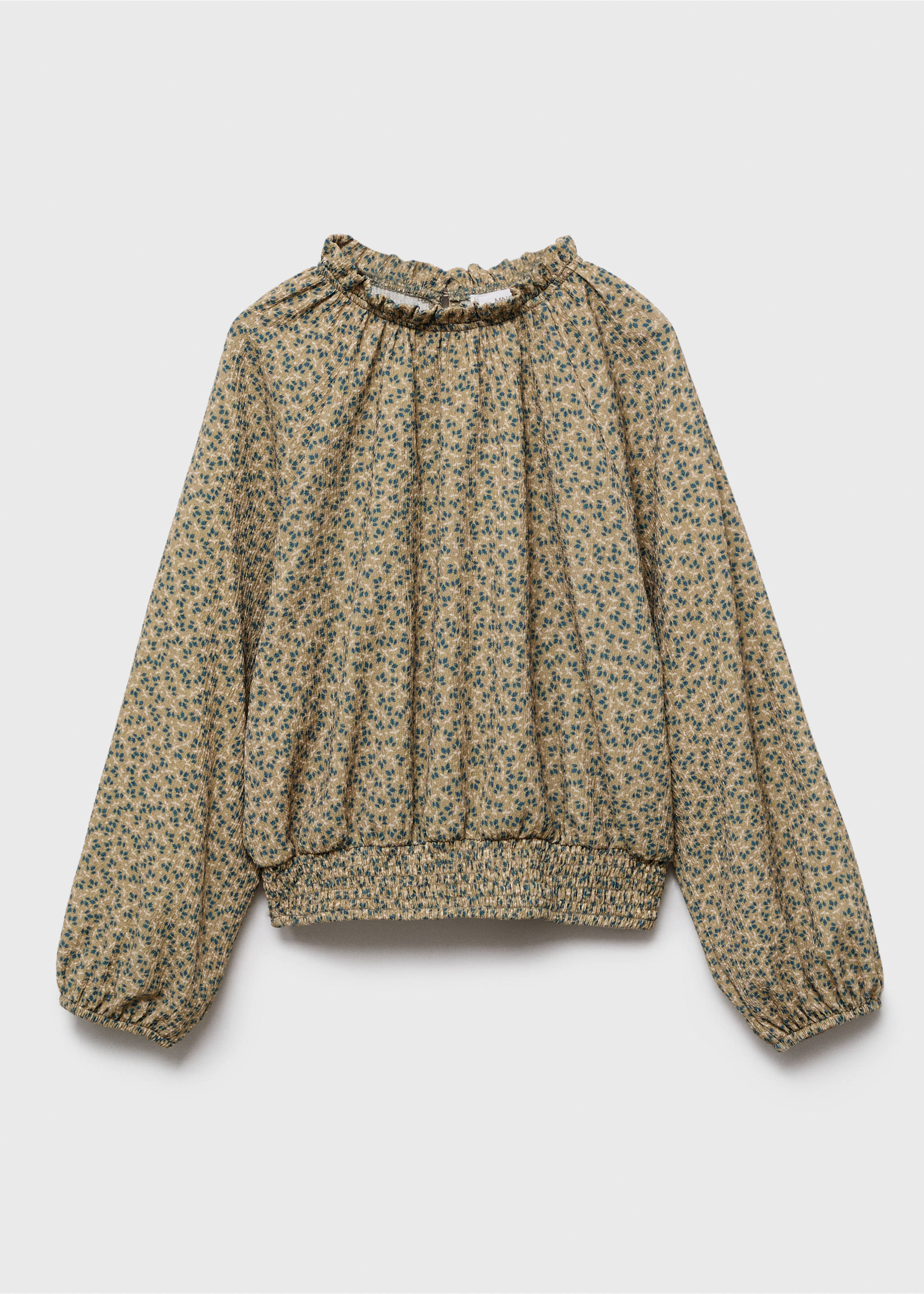 Floral print blouse - Article without model, Green. Ref: 17005178-00.