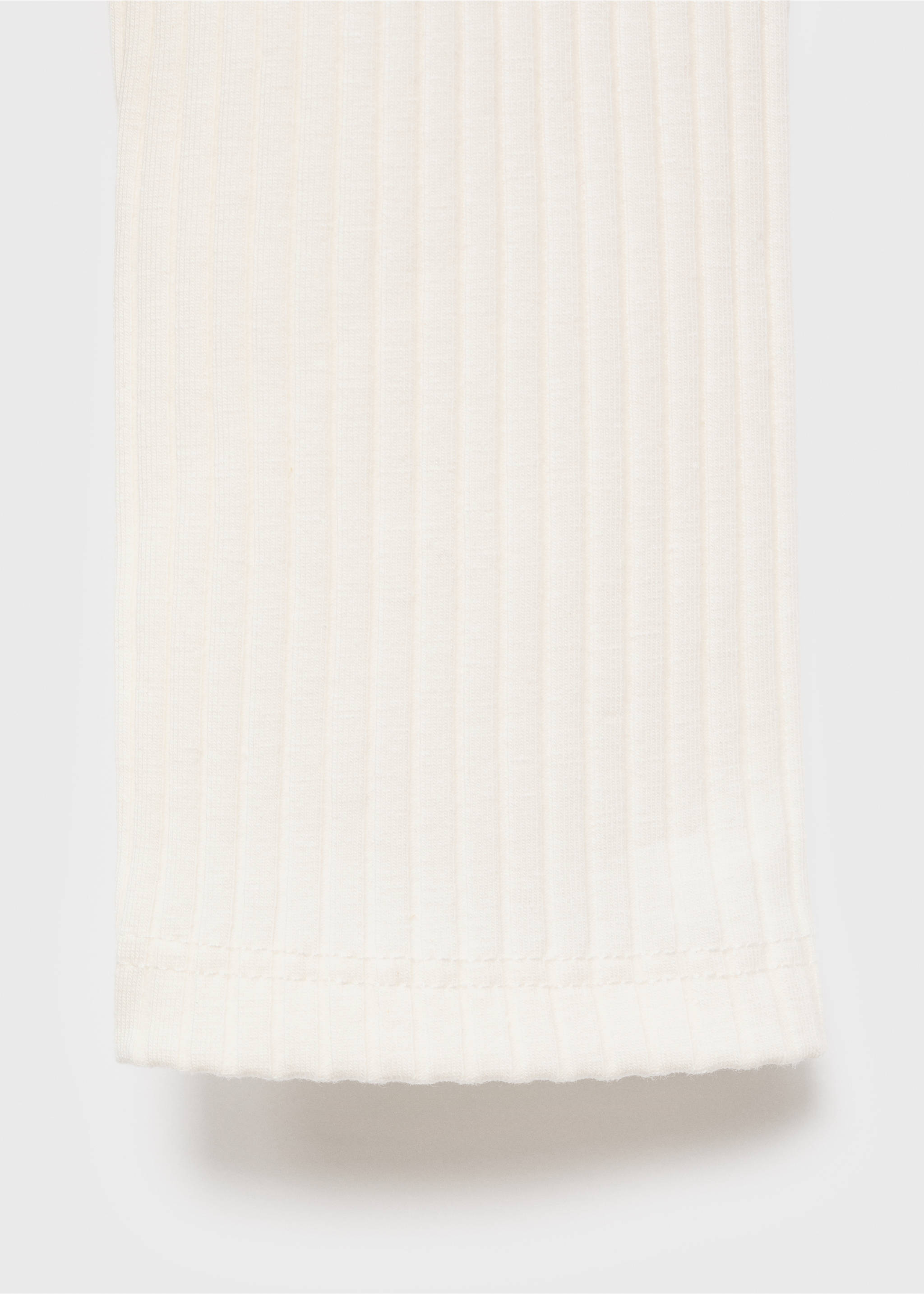 Ribbed polo t-shirt - Details of the article 0, Off White. Ref: 17005179-00.