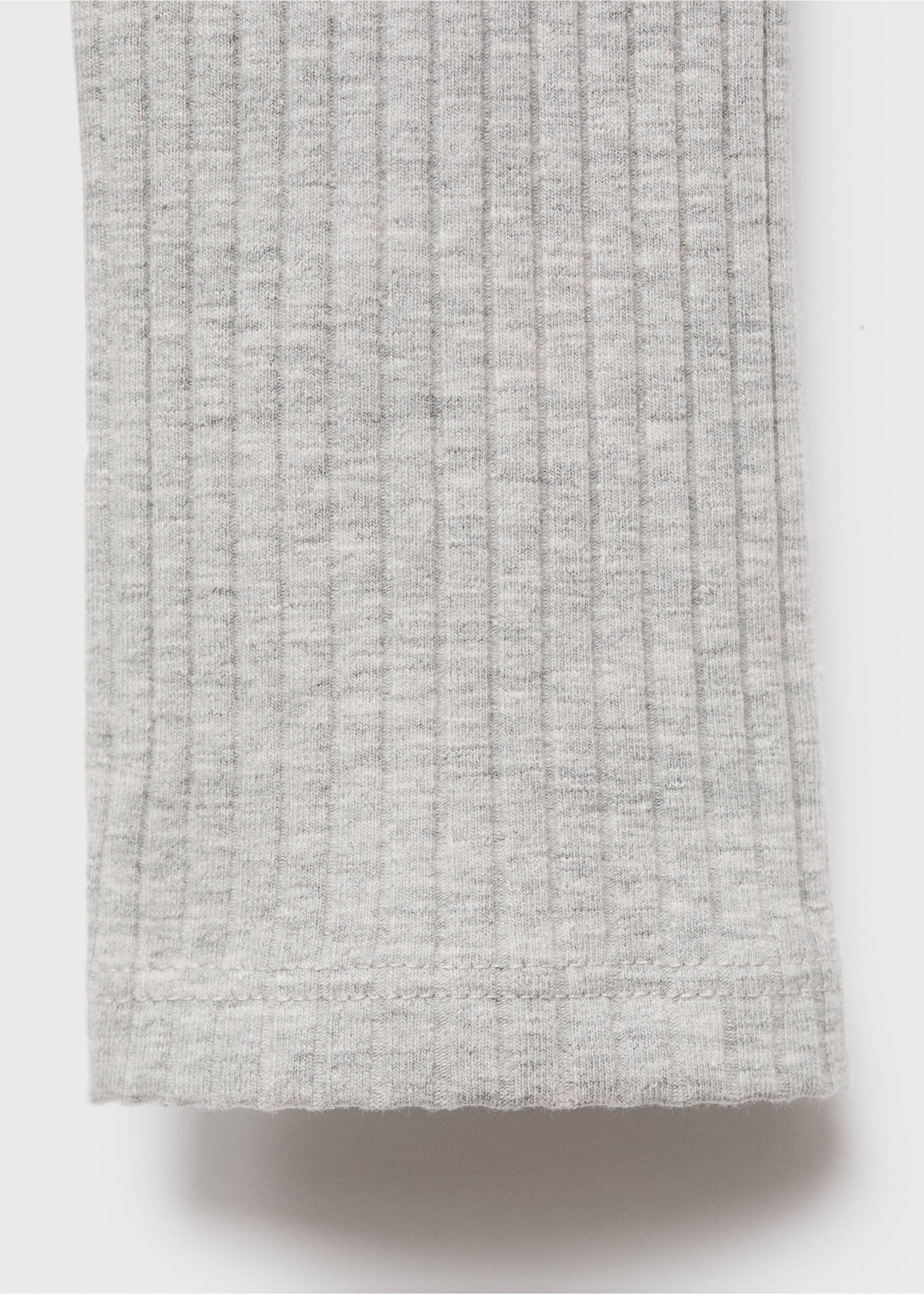 Ribbed polo t-shirt - Details of the article 0, Medium Heather Grey. Ref: 17005180-00.