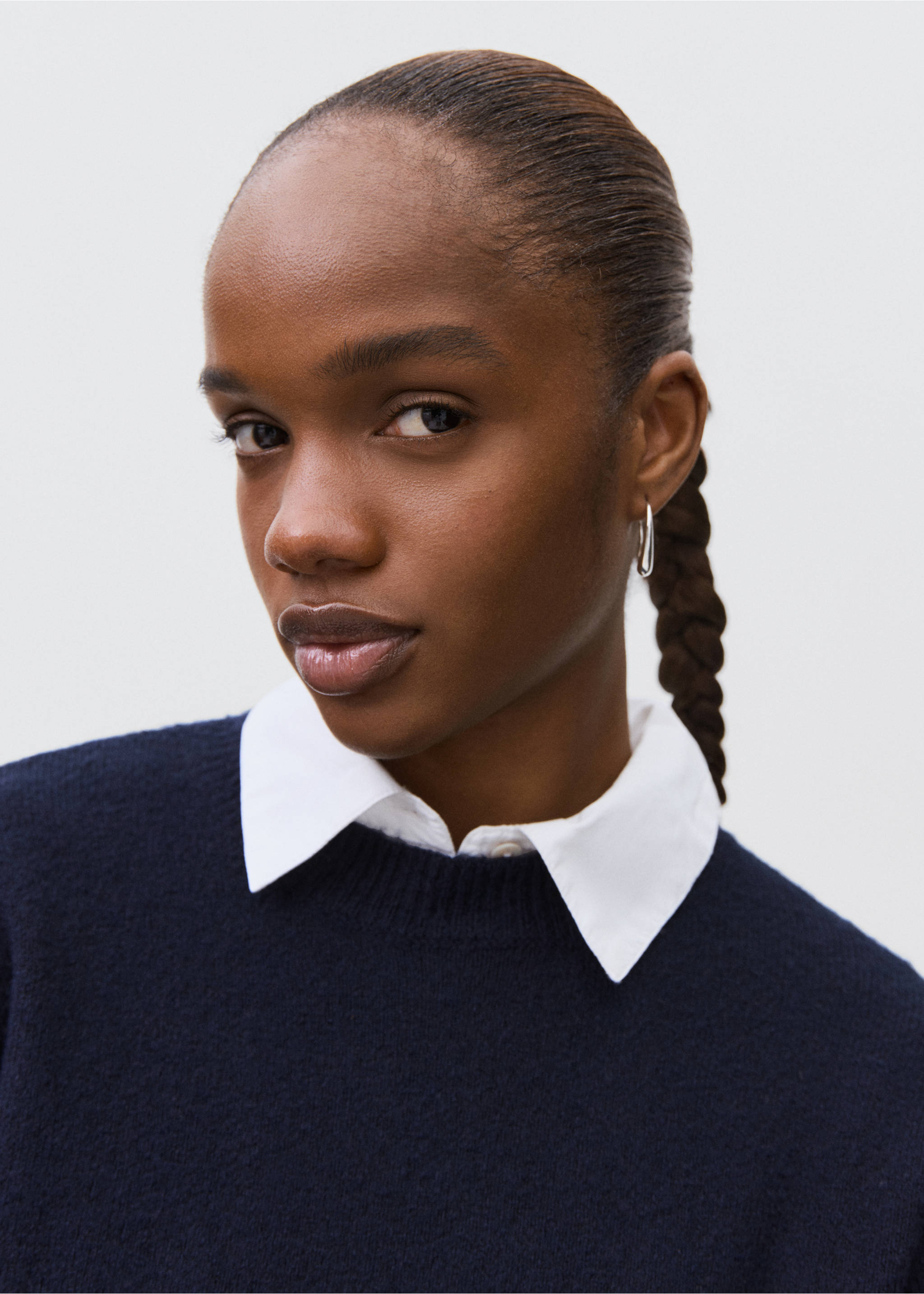 Pull-over brodé maille - Détail de l'article 1, Bleu marine. Ref: 17005800-00.