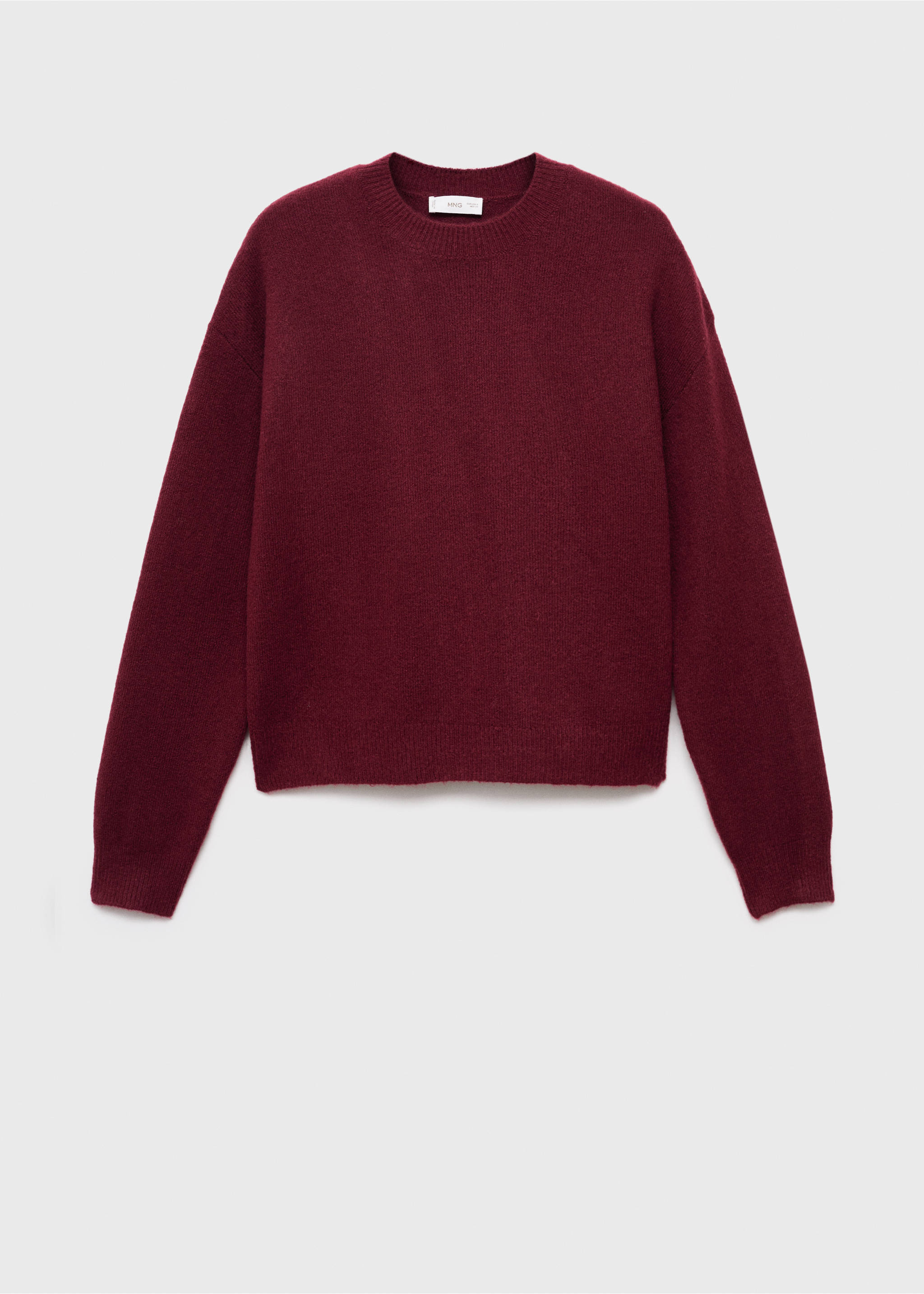 Strickpullover mit Sternmotiv - Artikel ohne Model, Bordeaux. Ref: 17005801-00.