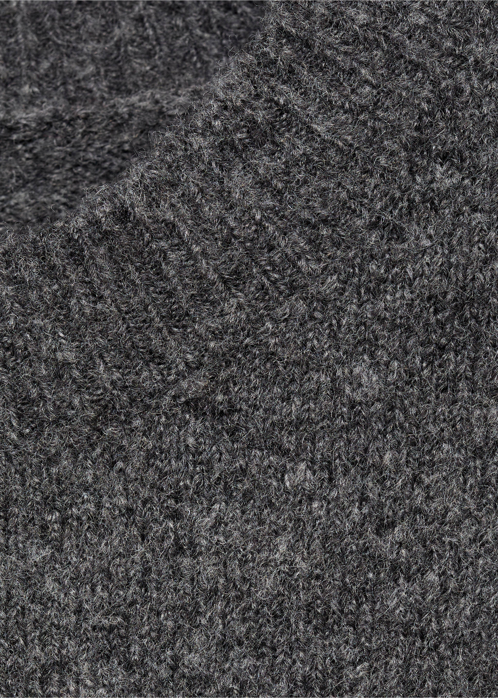 Star knitted sweater - Details of the article 8, Medium Heather Grey. Ref: 17005801-00.