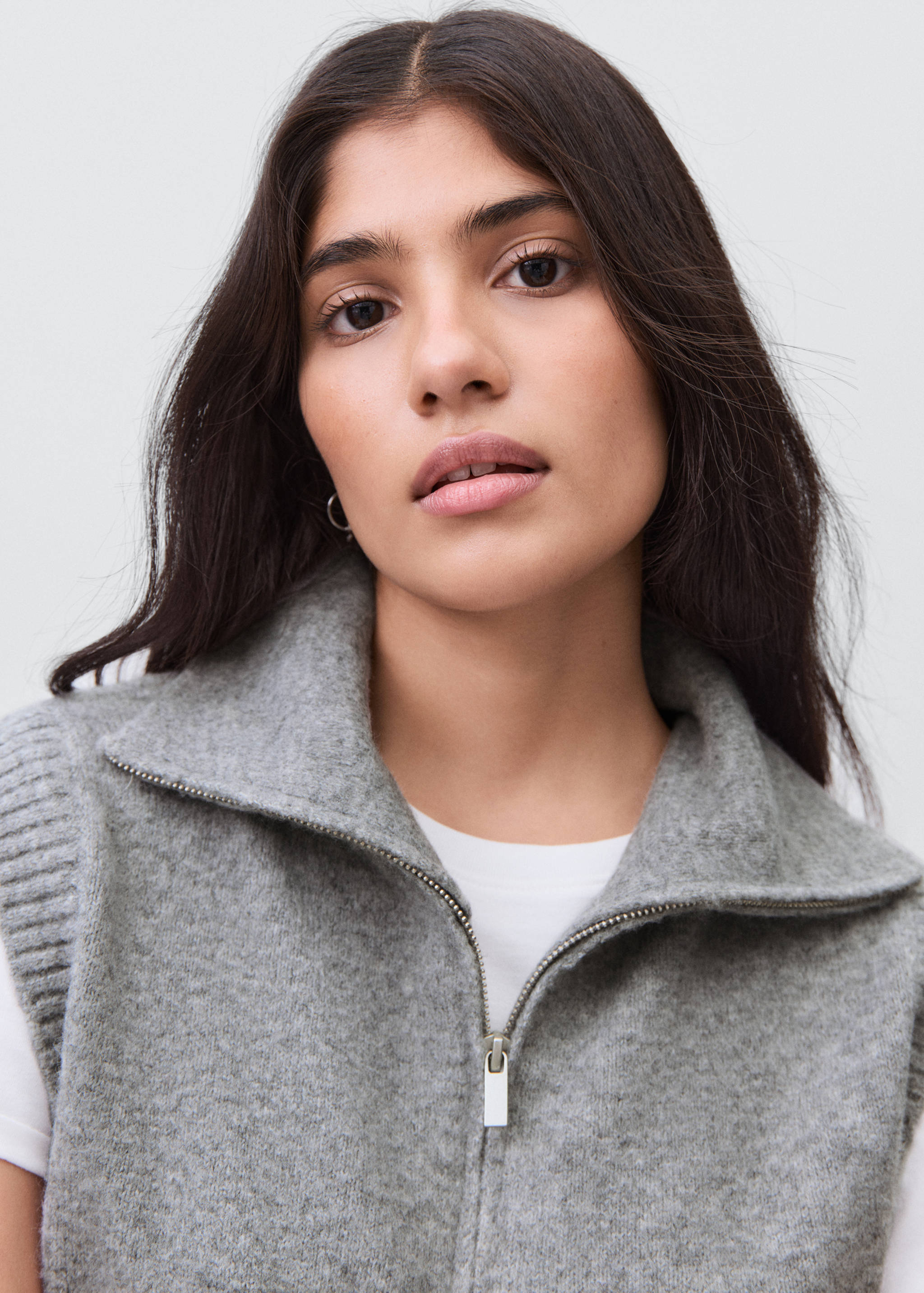 Gilet maille col montant - Détail de l'article 1