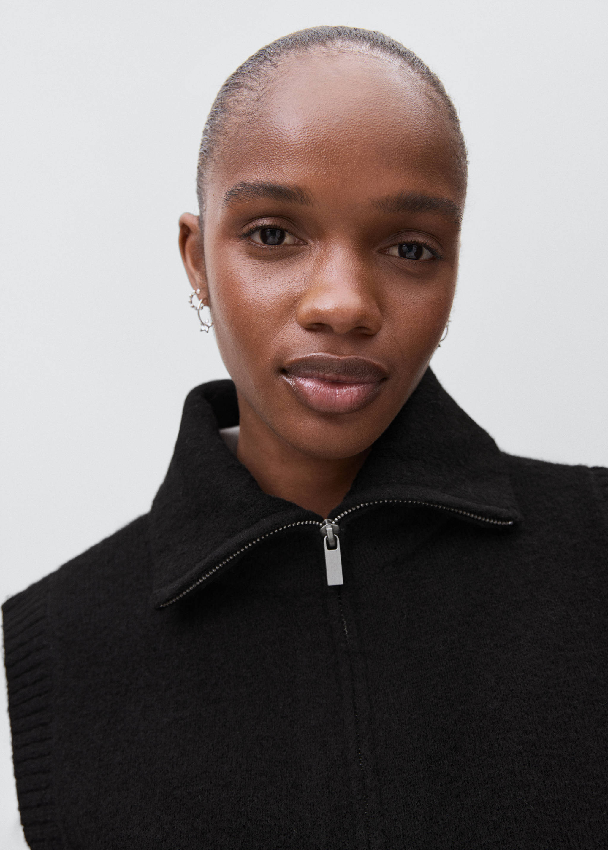 Gilet maille col montant - Détail de l'article 1