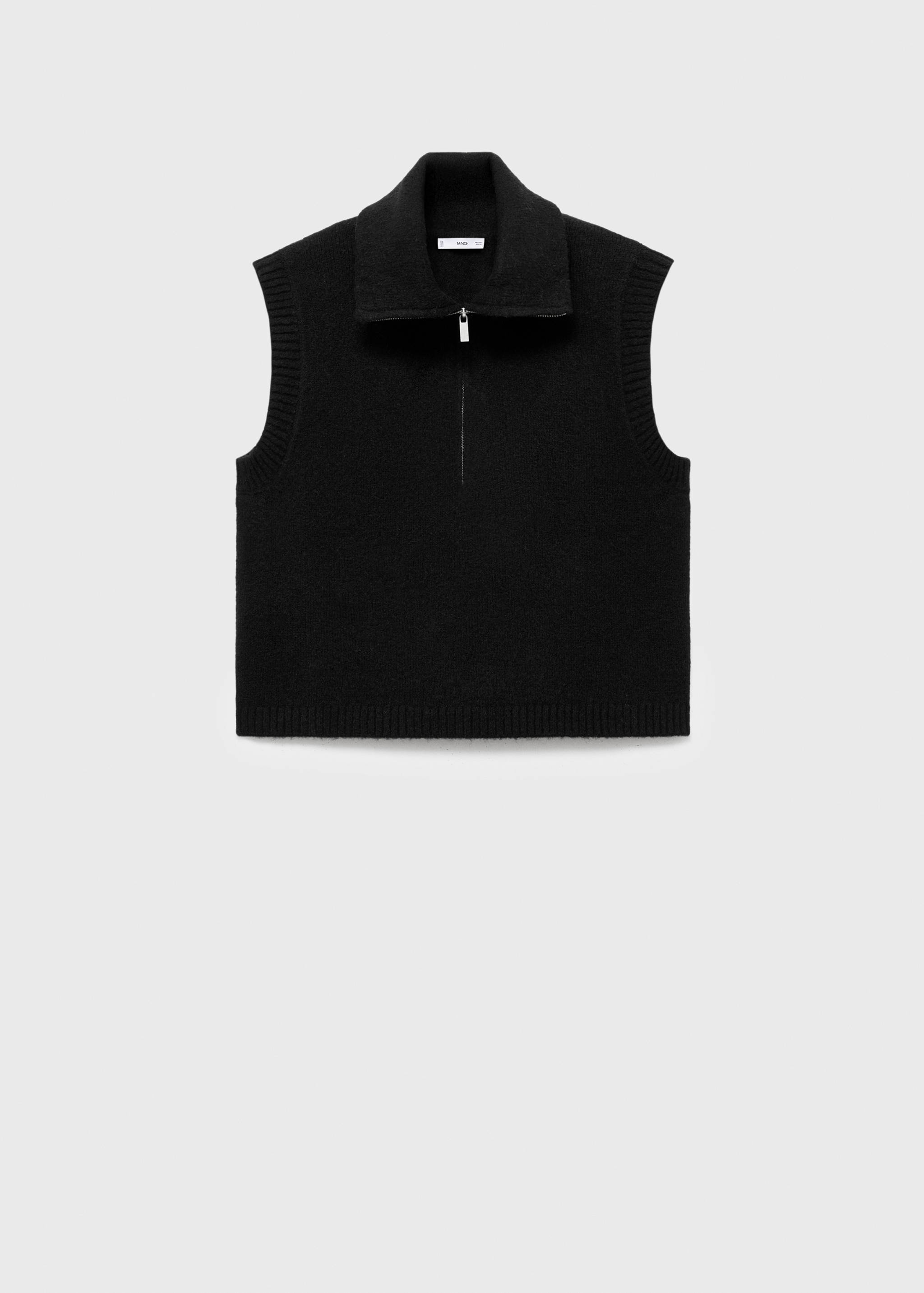 Gilet maille col montant - Article sans modèle