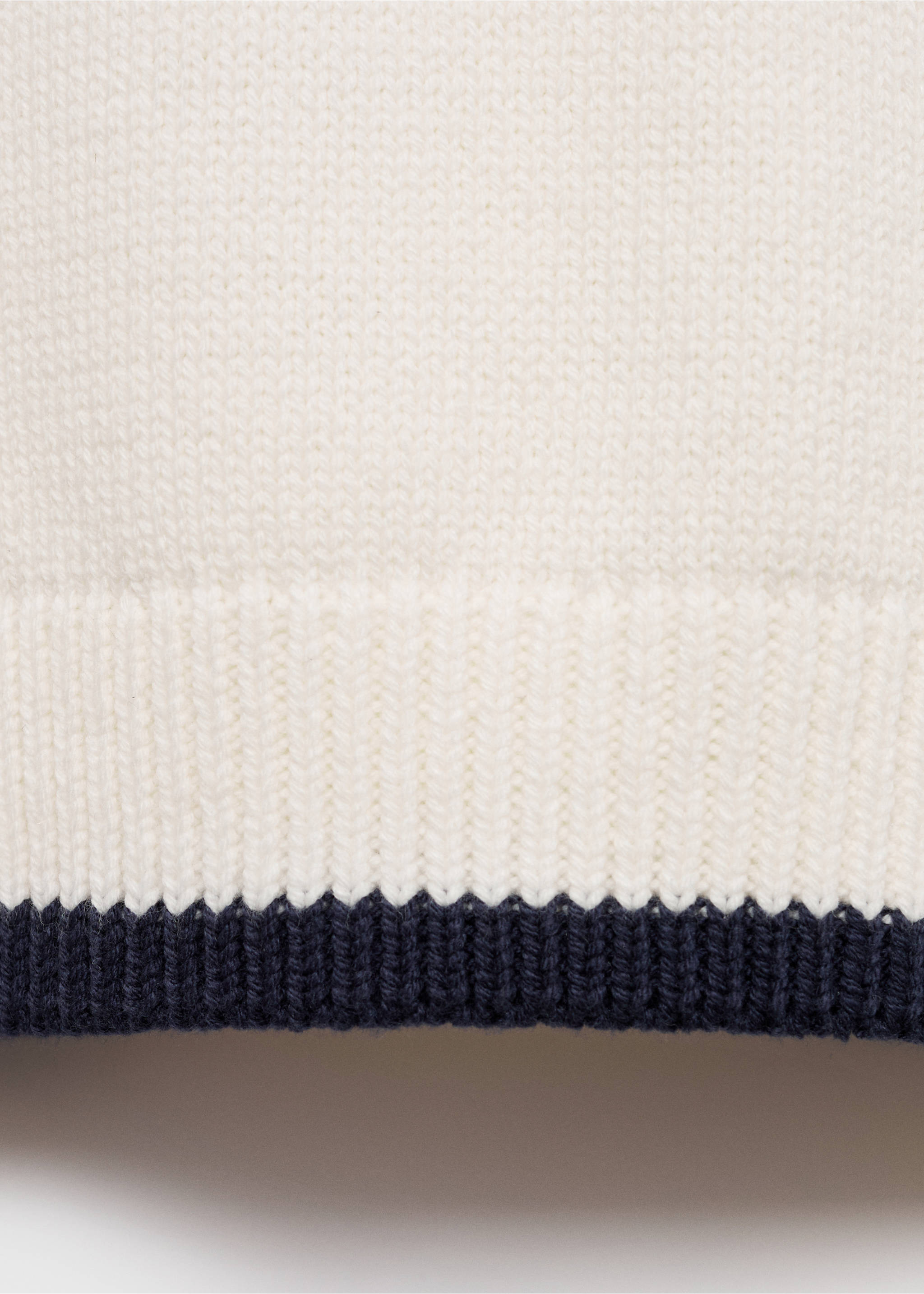 Knit embroidered sweater - Details of the article 0, White. Ref: 17005805-00.