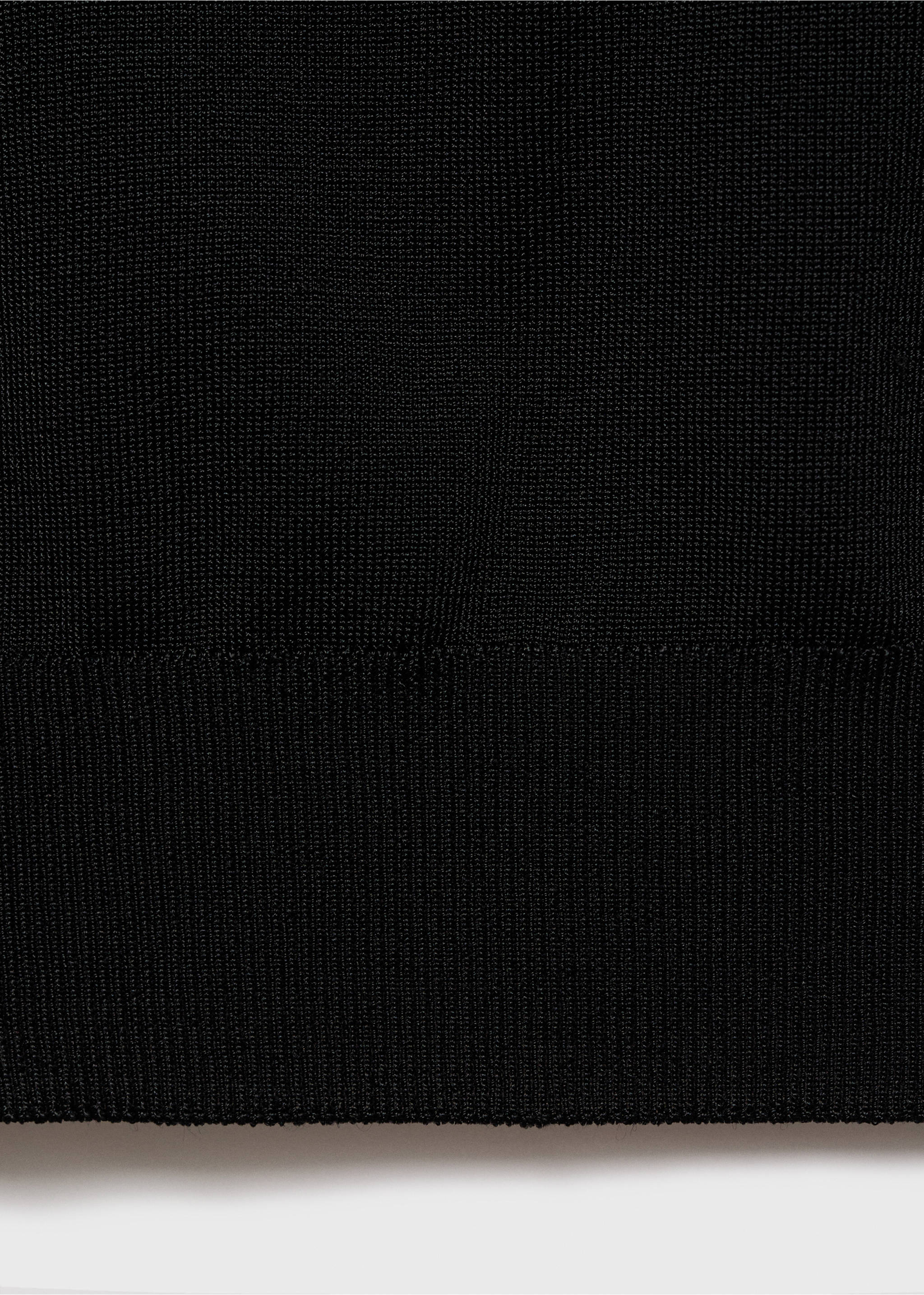 Short-sleeved sweater with metallic detail - Details of the article 0, Black. Ref: 17005809-00.