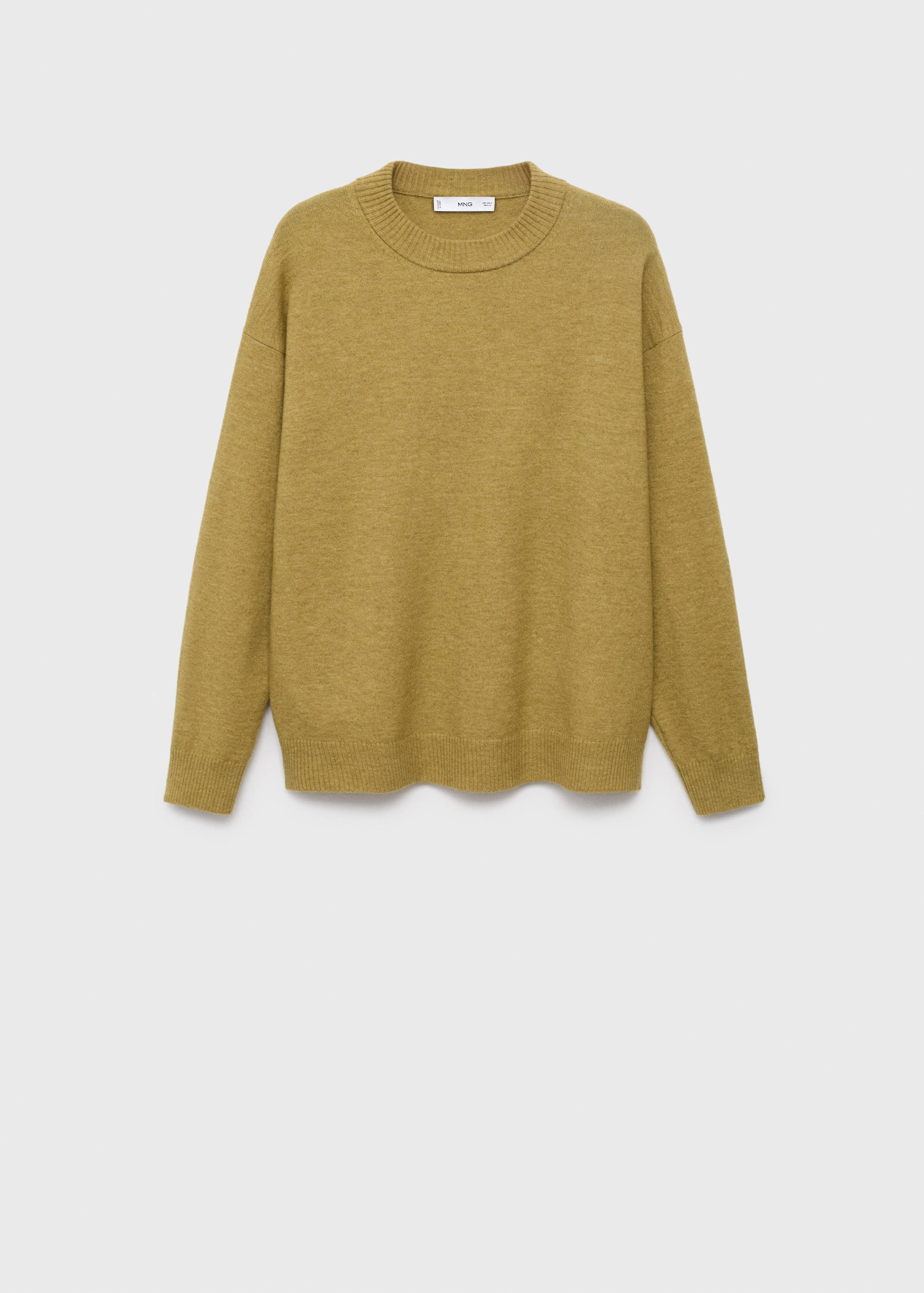 Oversized sweater with ribbed trim - Article without model