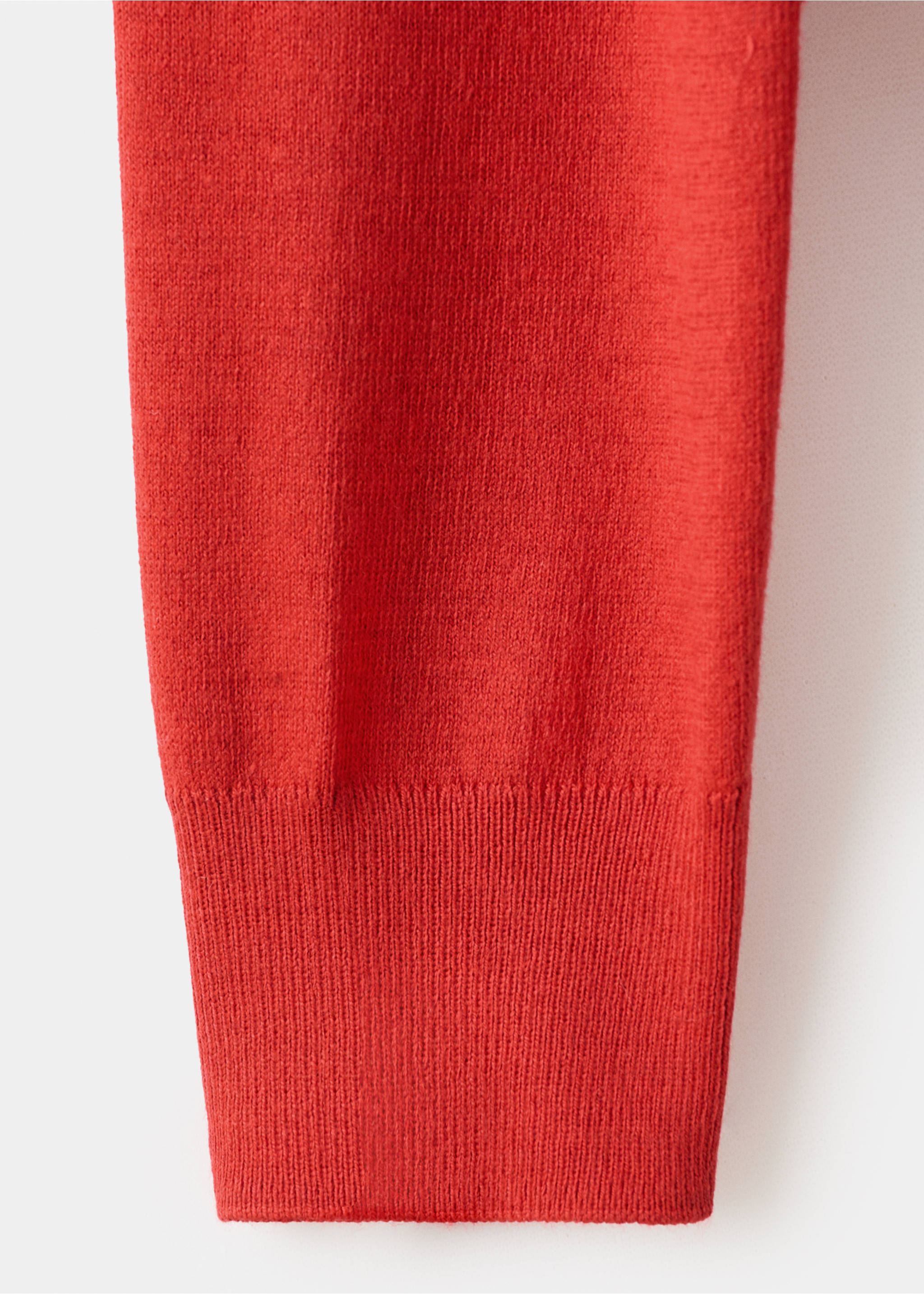 Fine-knit crew-neck sweater - Details of the article 0, Dark Orange. Ref: 17005817-00.