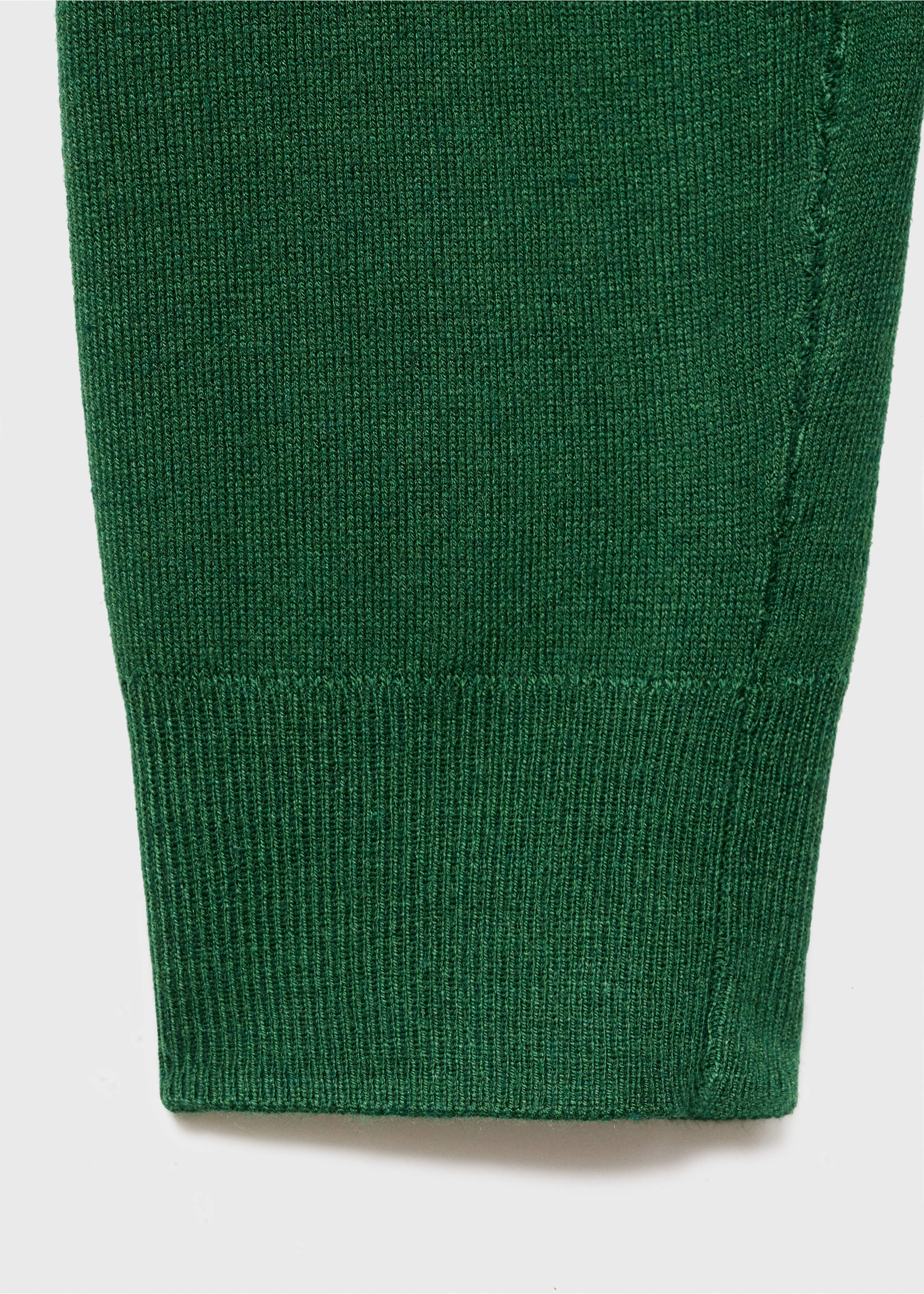 Fine-knit crew-neck sweater - Details of the article 0, Dark Green. Ref: 17005817-00.