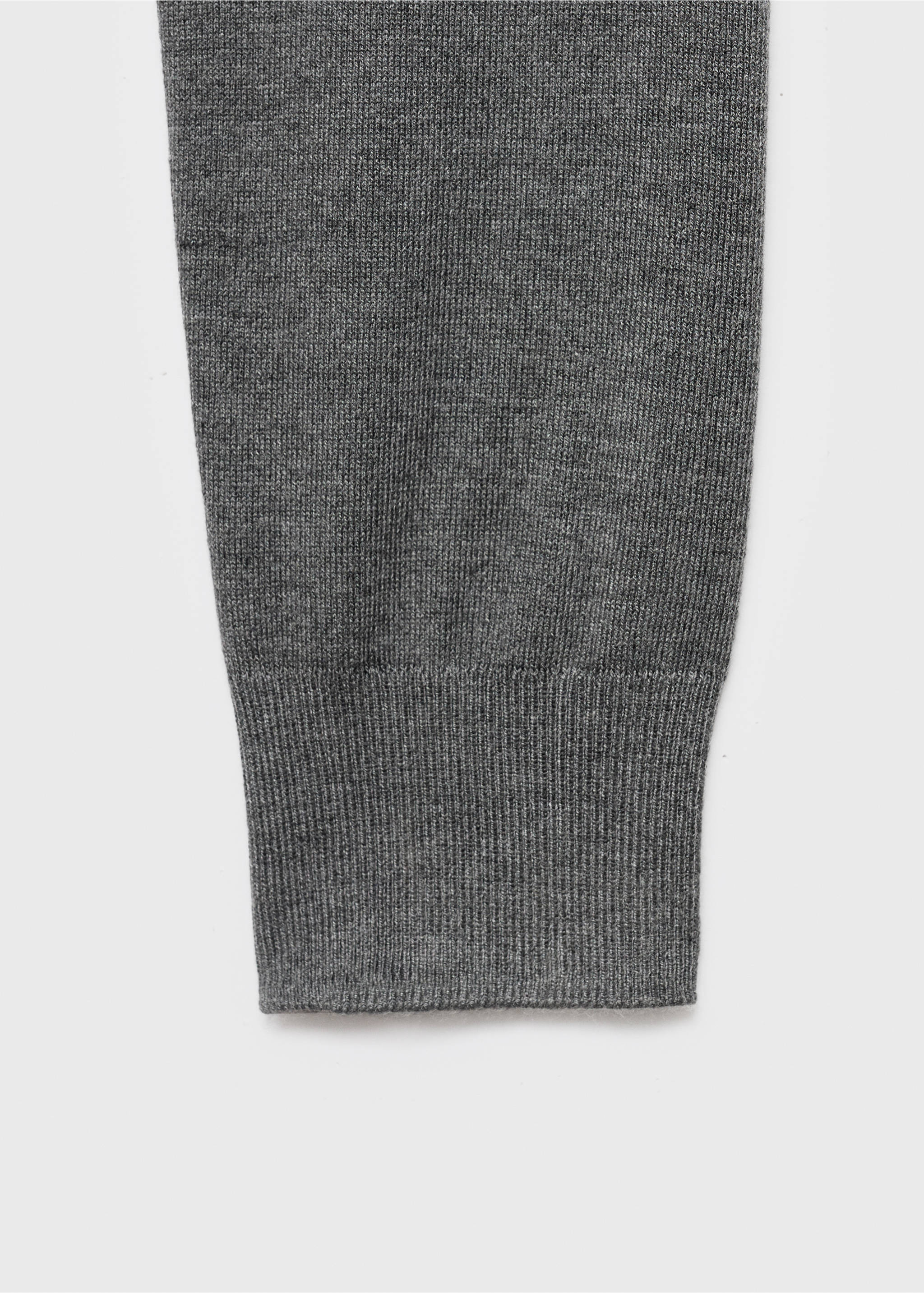 Fine-knit crew-neck sweater - Details of the article 0, Medium Heather Grey. Ref: 17005817-00.