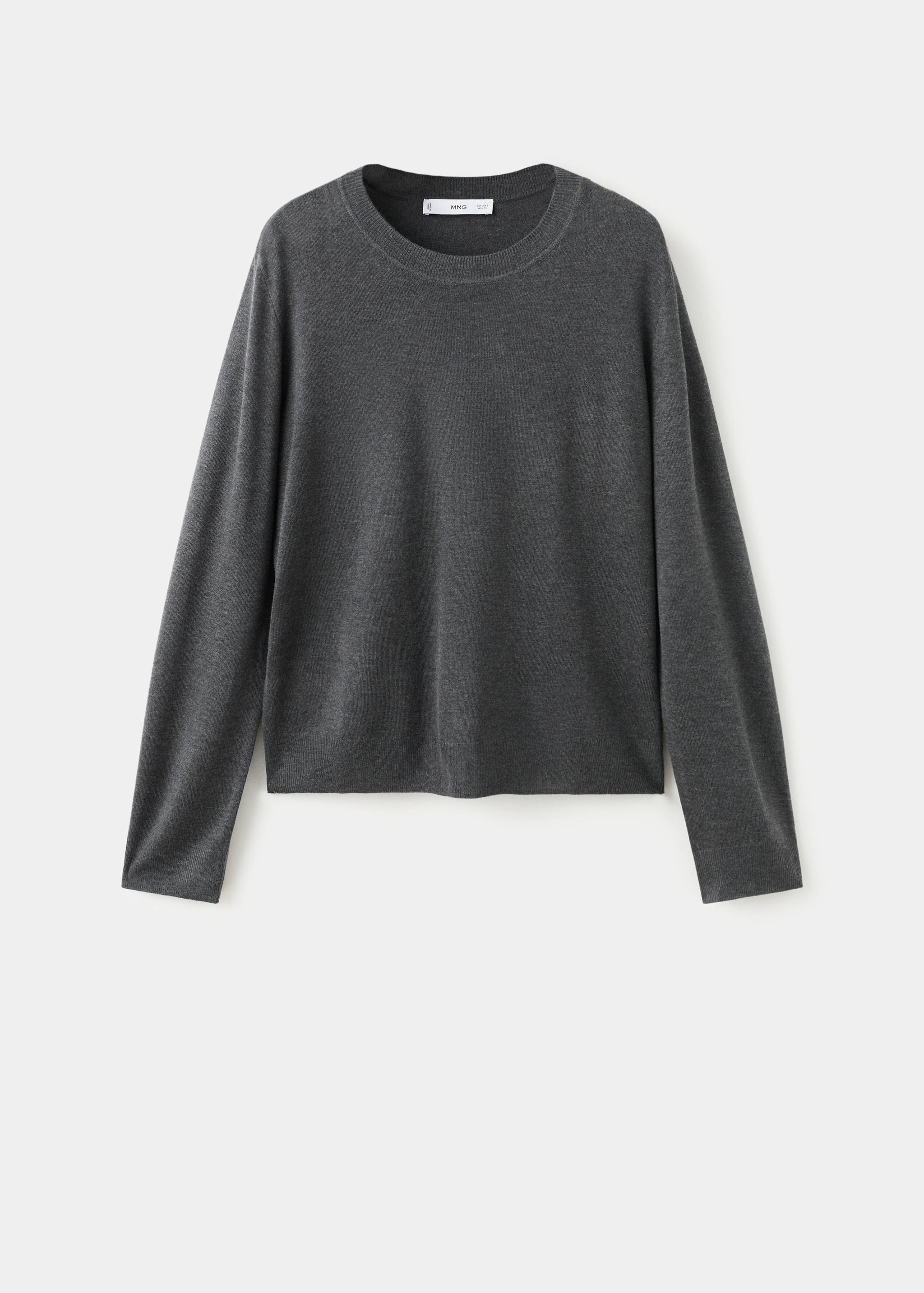Fine-knit crew-neck sweater - Article without model