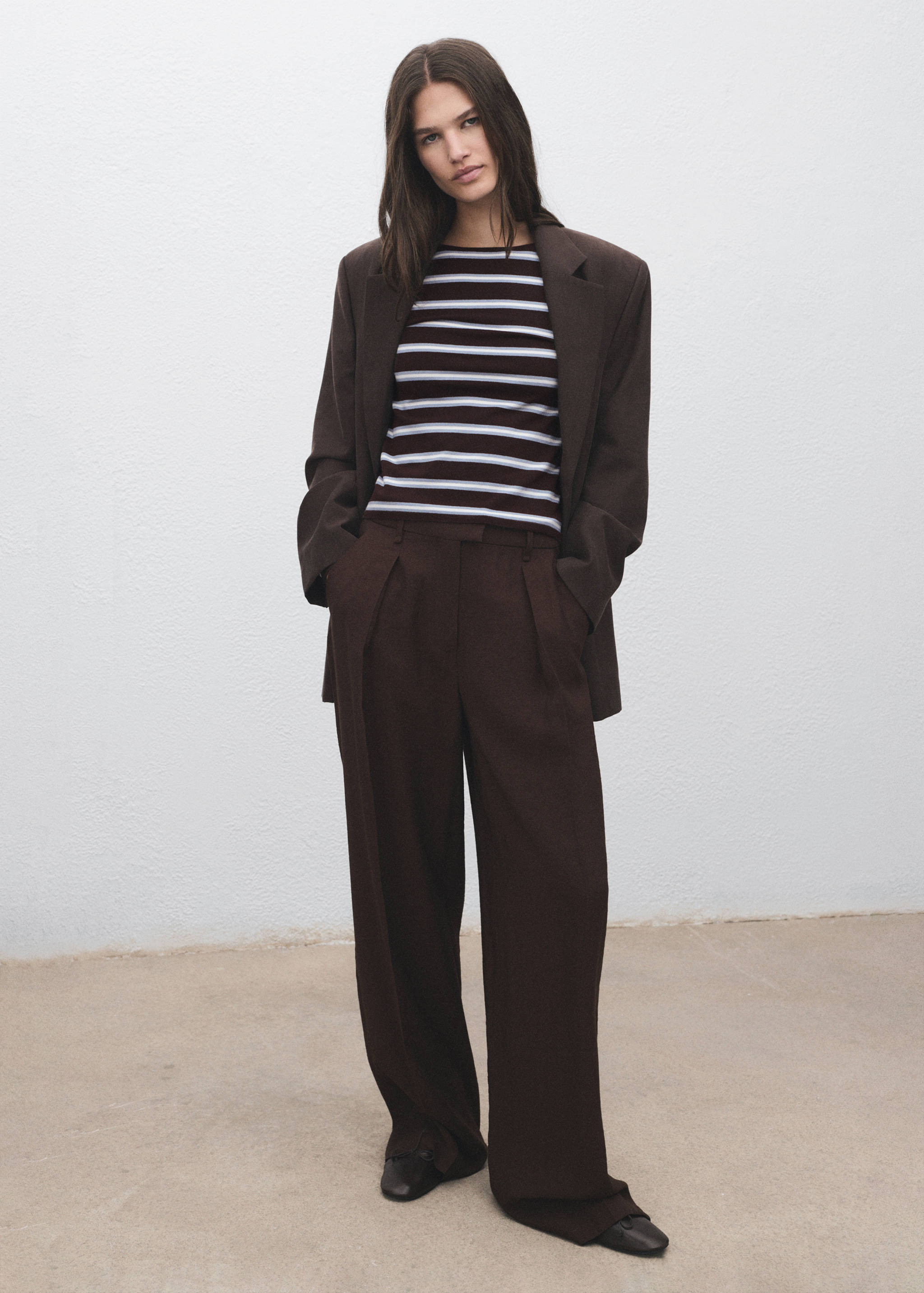 Fine knit striped jersey - General plane
