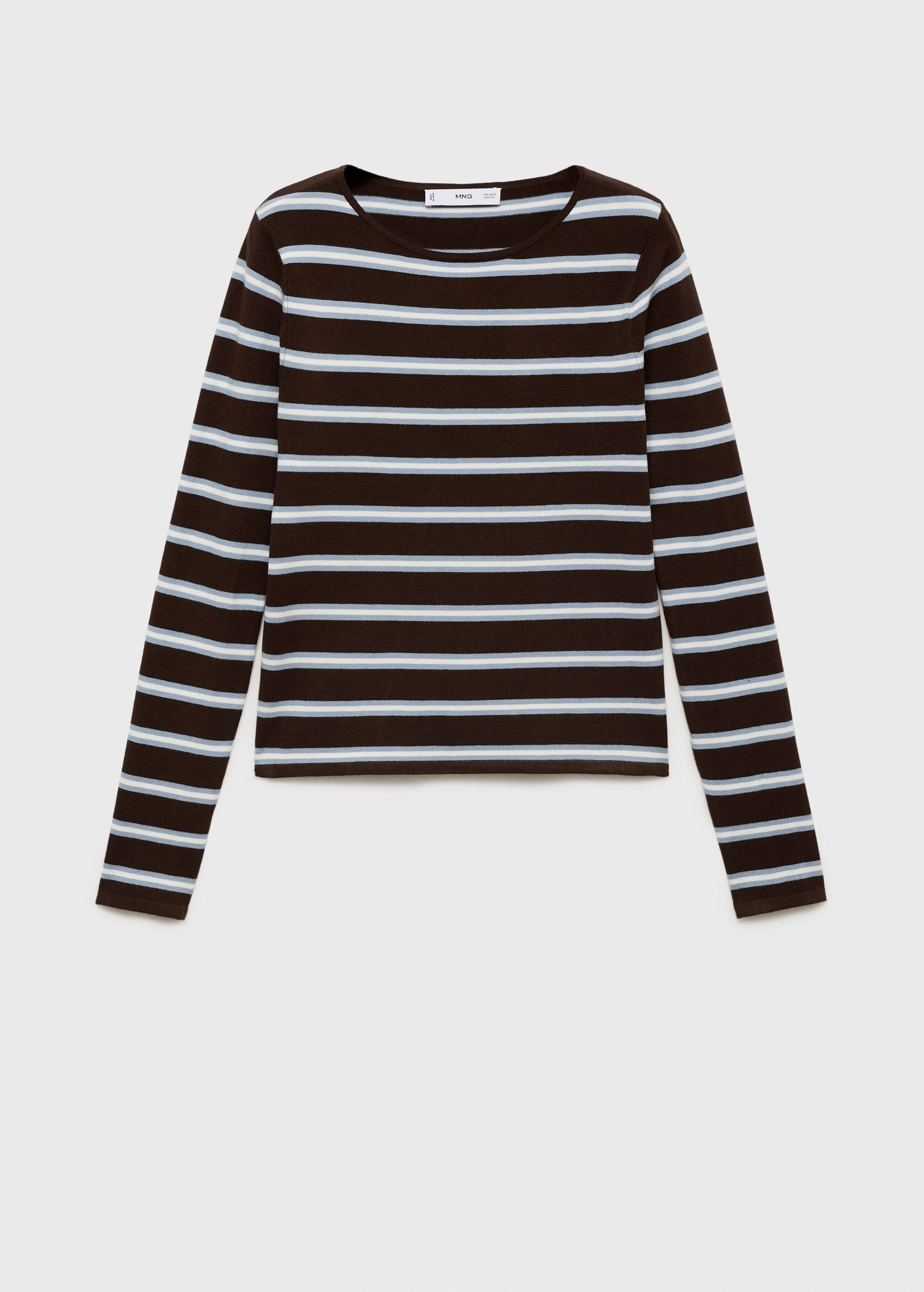 Fine knit striped jersey - Article without model