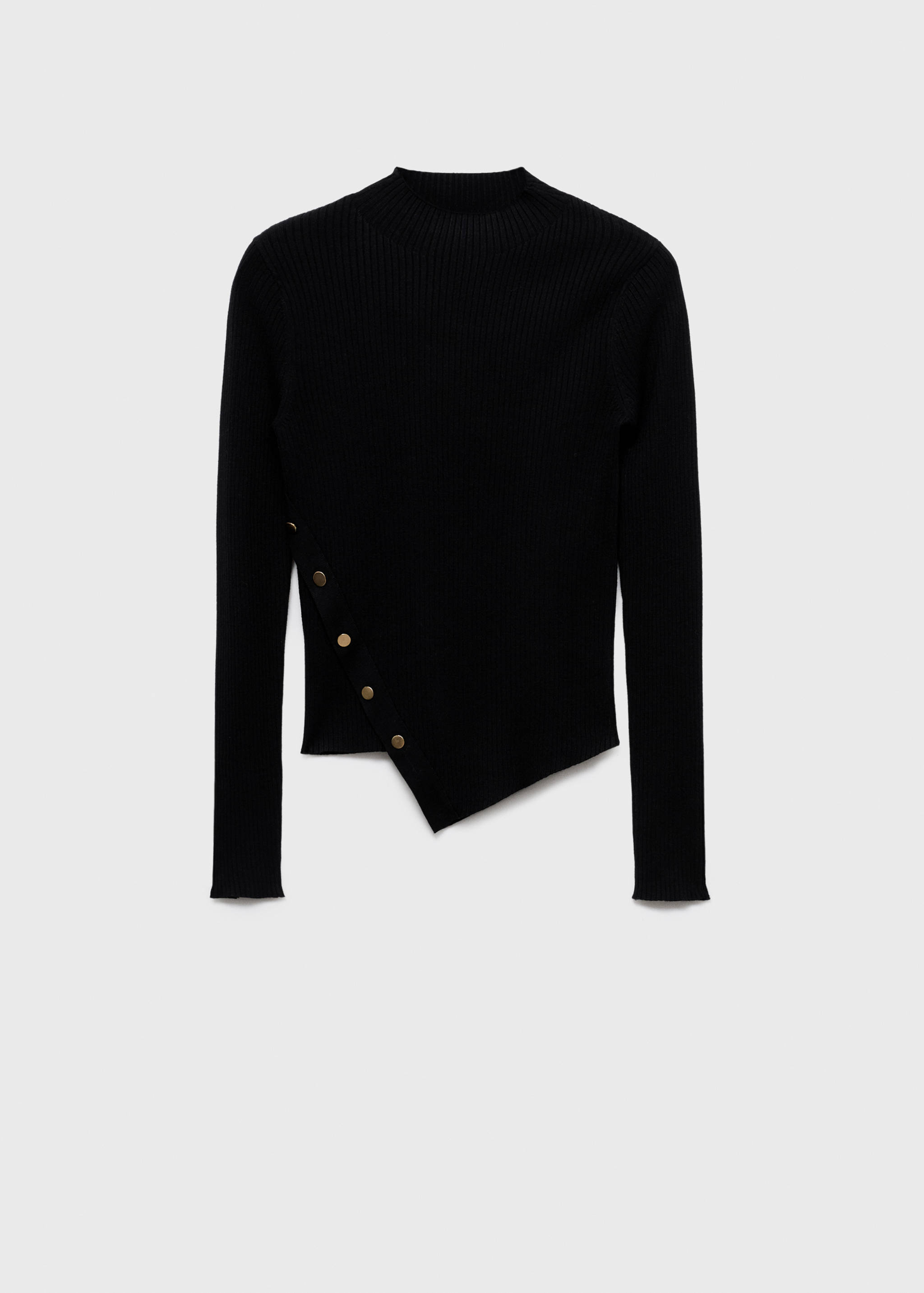 Asymmetrical sweater with buttons - Article without model