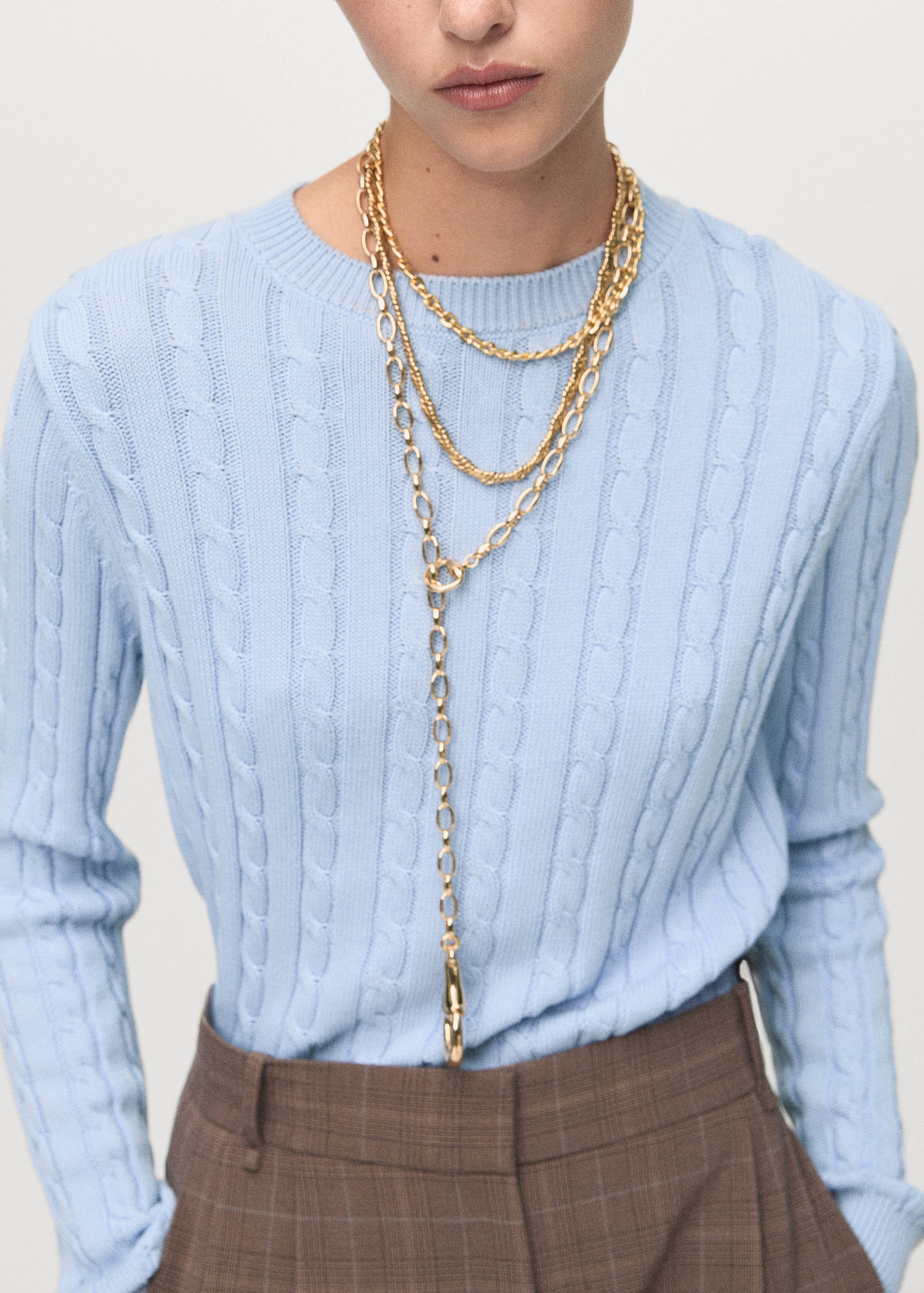 Braided knitted sweater - Details of the article 2