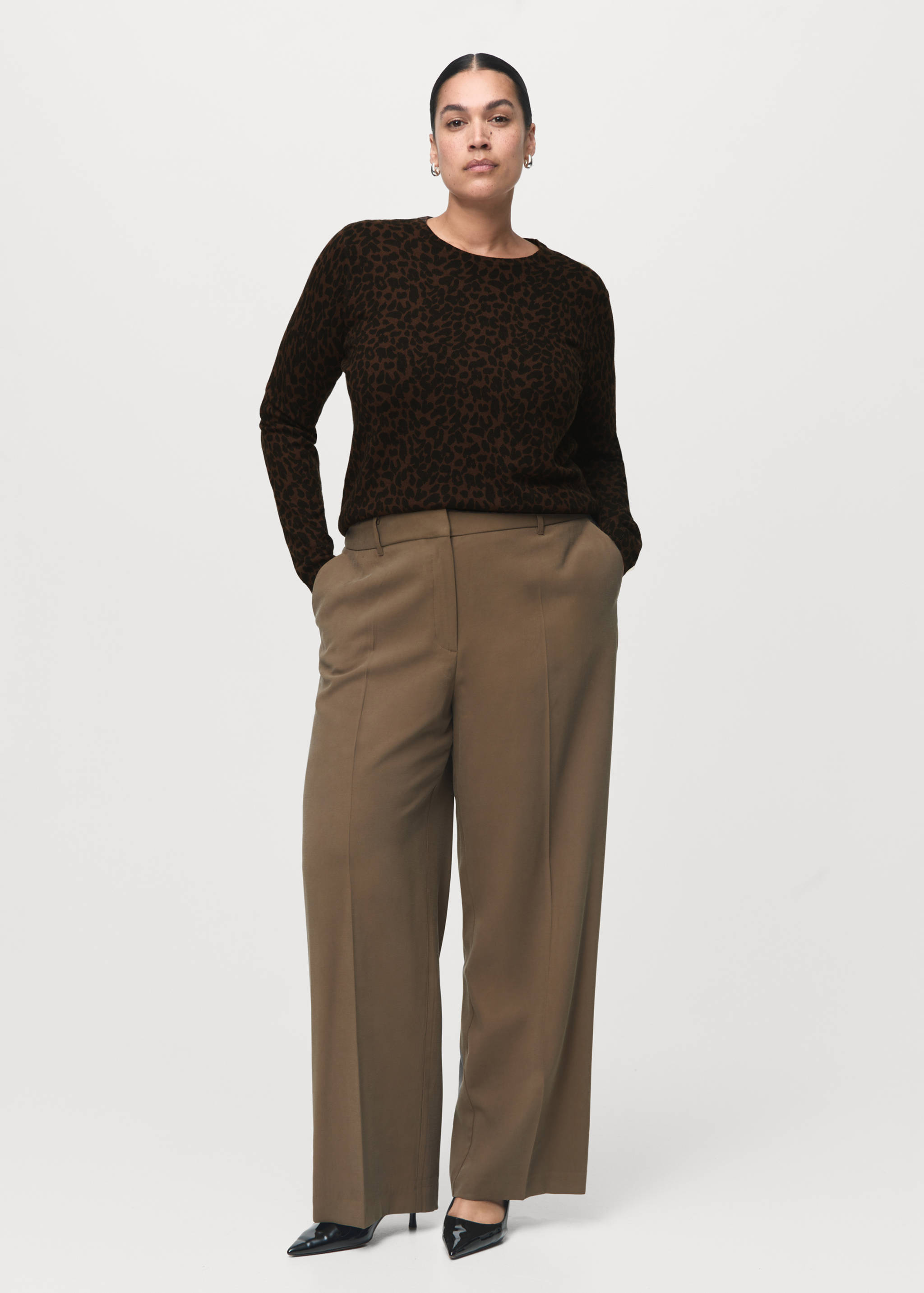 Ribbed leopard-print sweater - Details of the article 6
