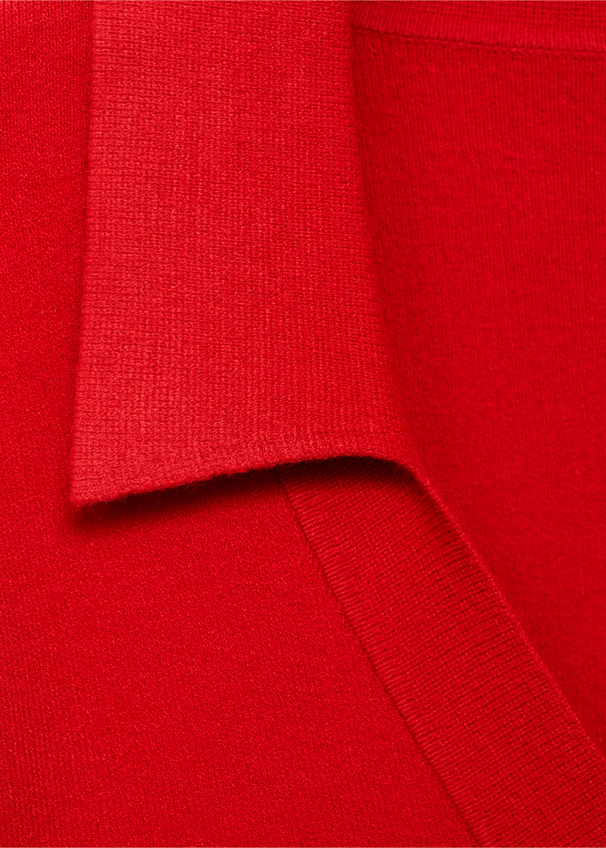 Pulover od finog pletiva s V izrezom - Detalji artikla 0, Crvena. Ref: 17005833-00.