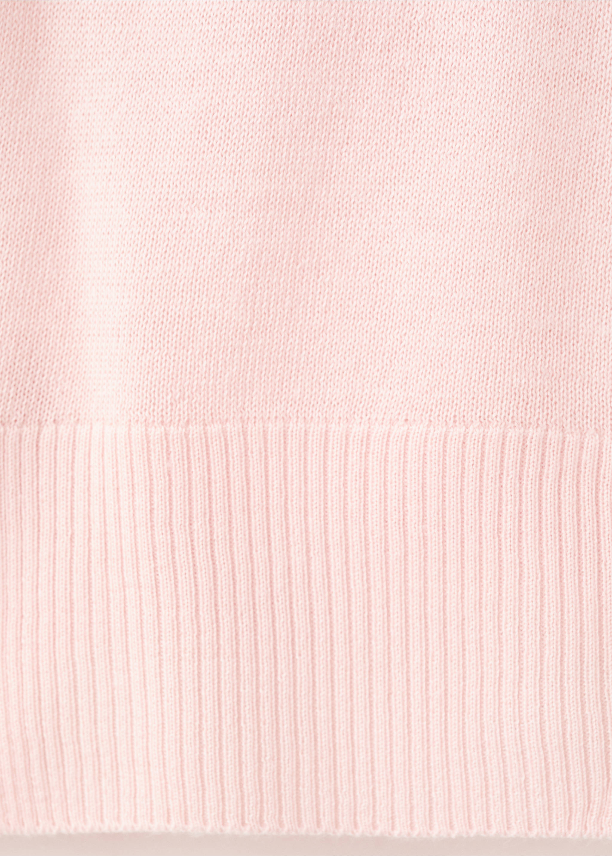 Turtleneck sweater with knot - Details of the article 0, Pastel Pink. Ref: 17005837-00.