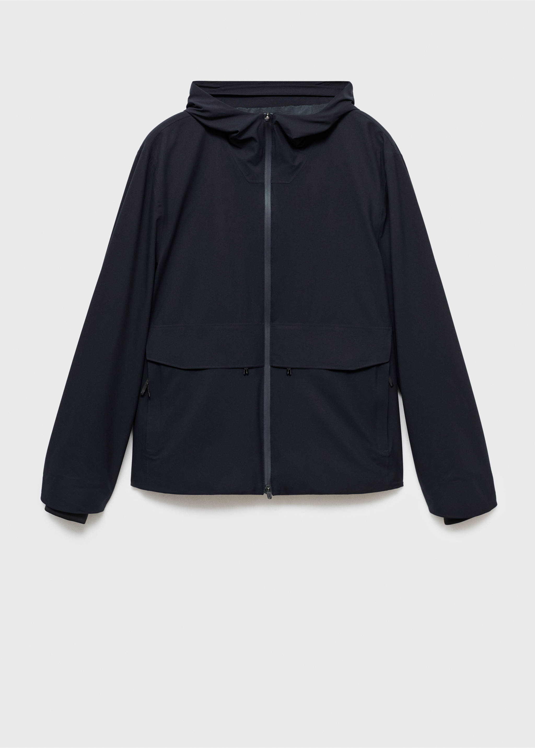 Veste à capuche résistante à l’eau - Article sans modèle, Bleu marine. Ref: 17005971-00.
